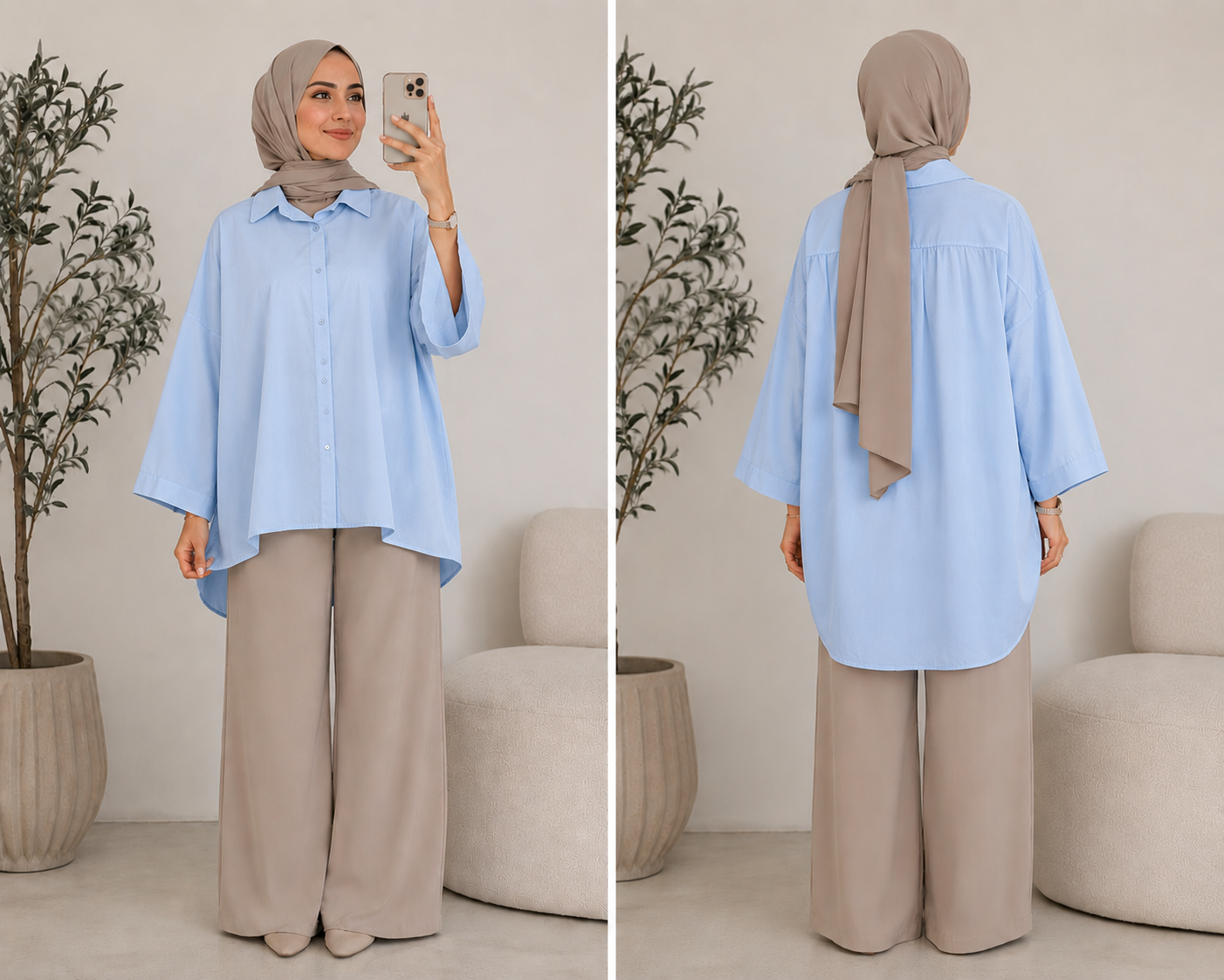 Tunika Bastira Jeansblau