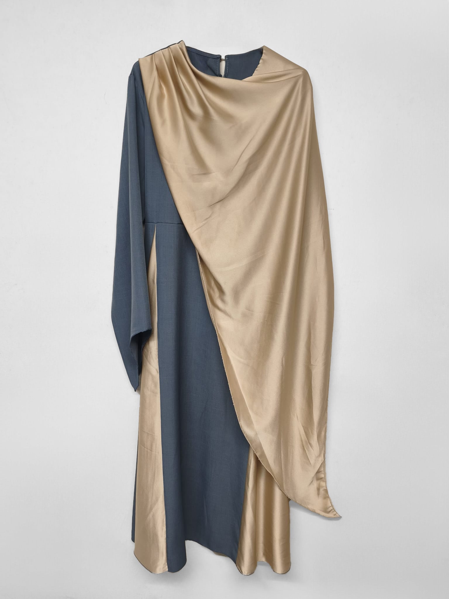 Abaya Seris Jeansblau