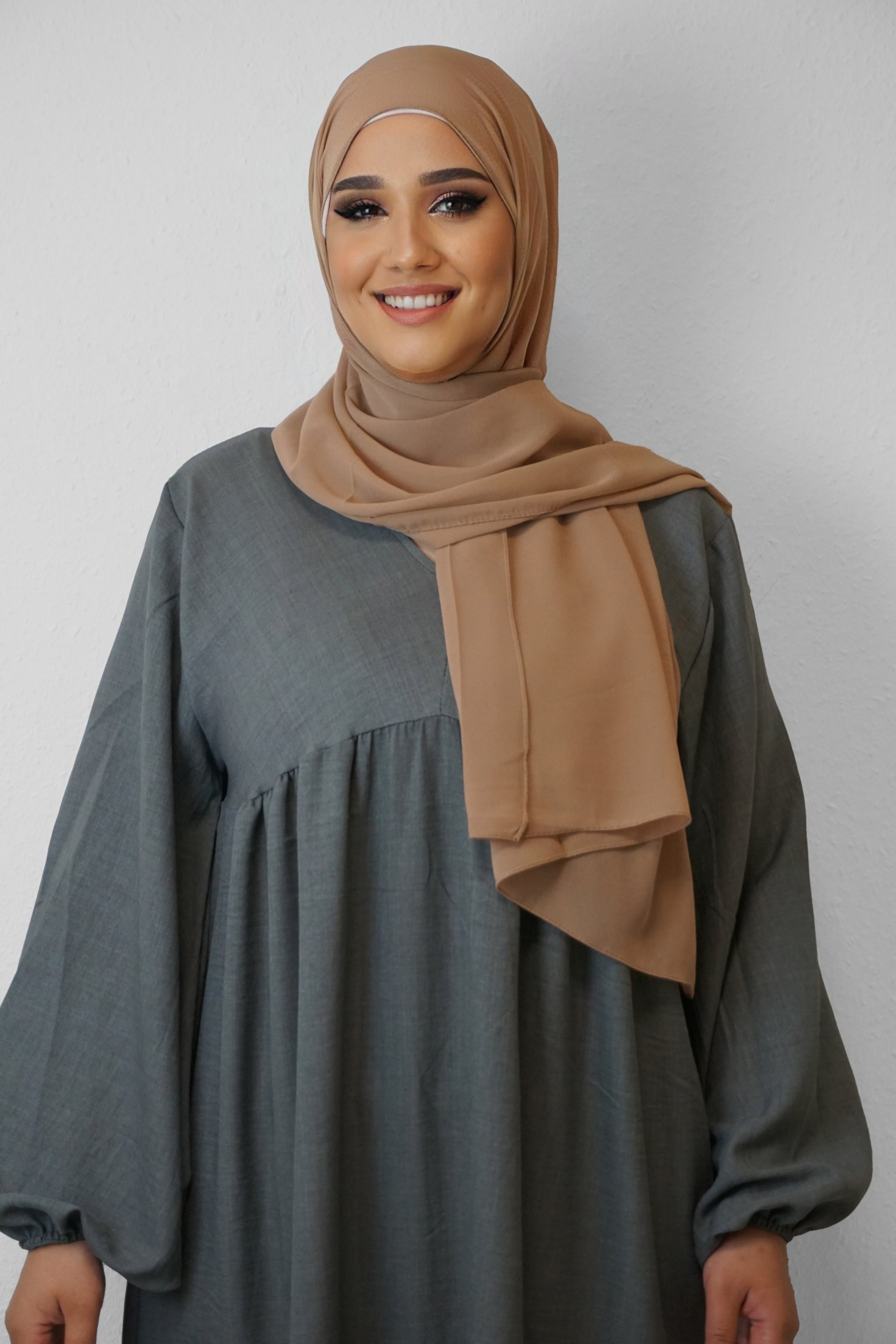 Chiffon Hijab Maira Karamellbeige