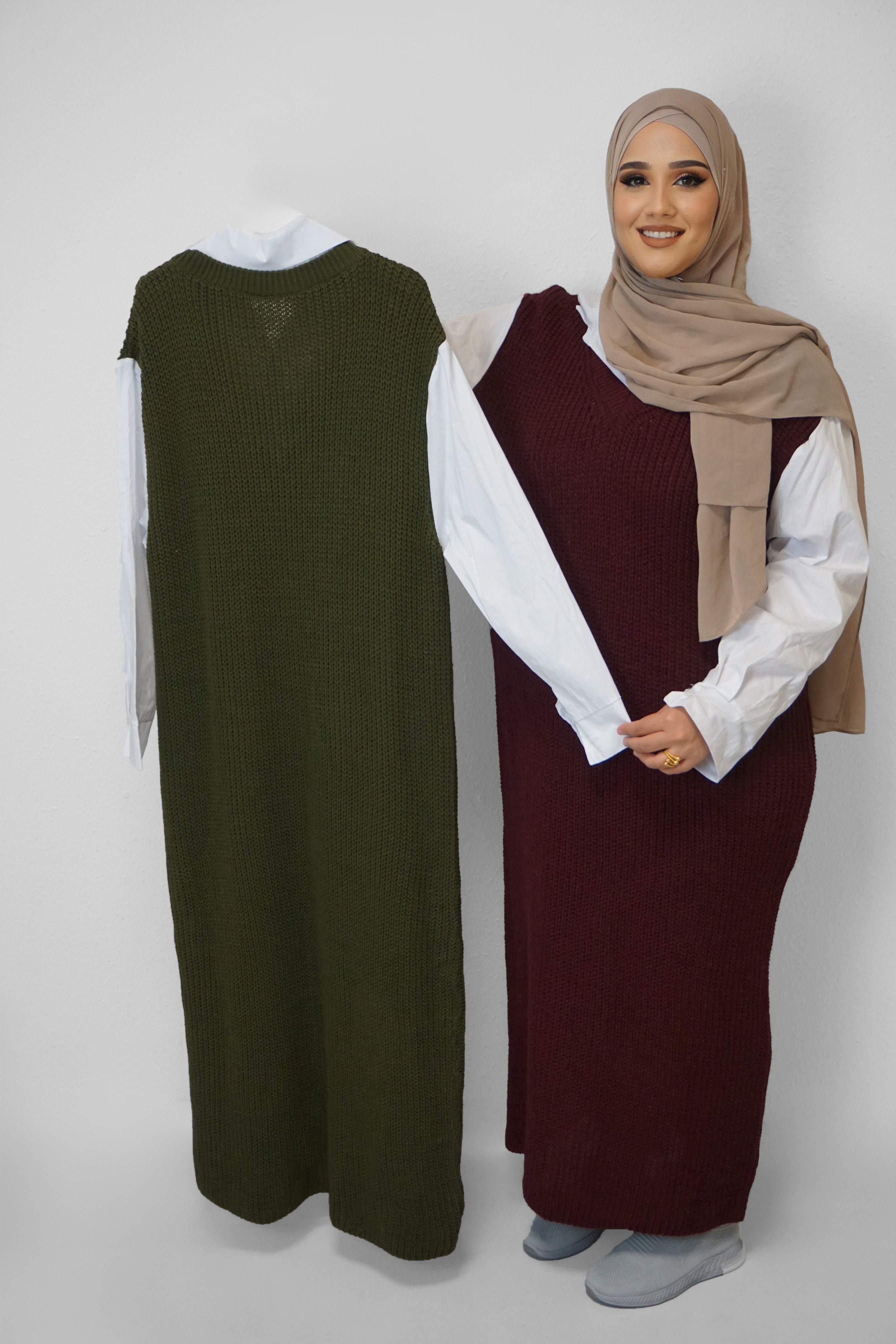 Strickkleid Hafsa Khaki