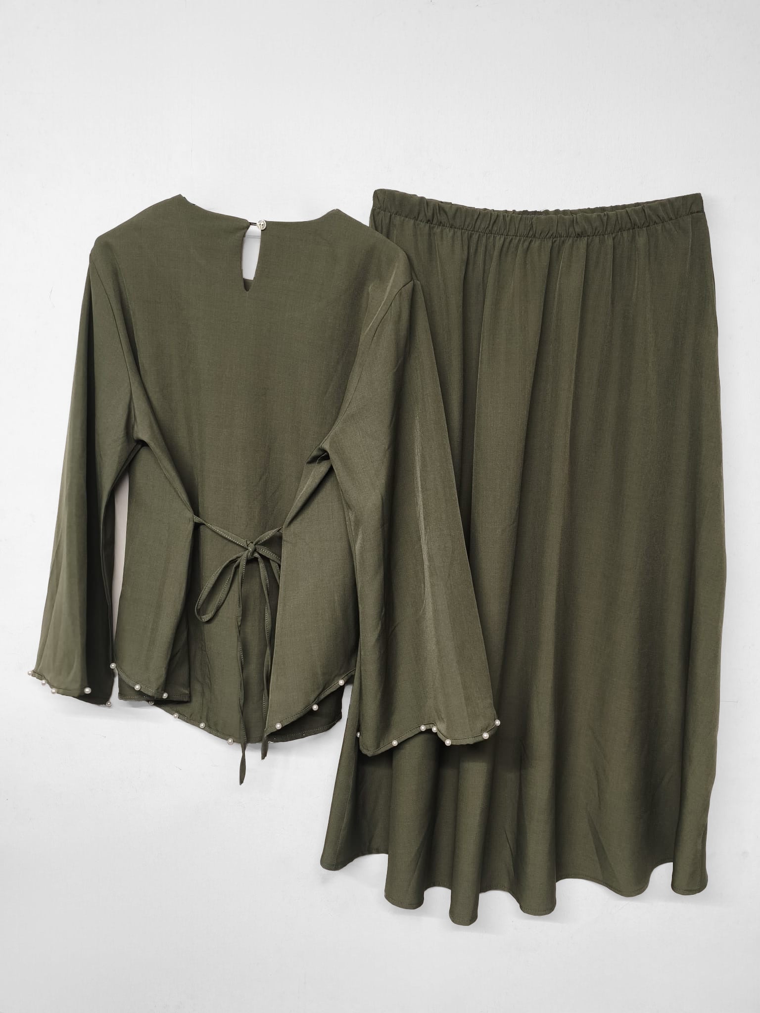 Zwei-Teiler Rock Junia Khaki