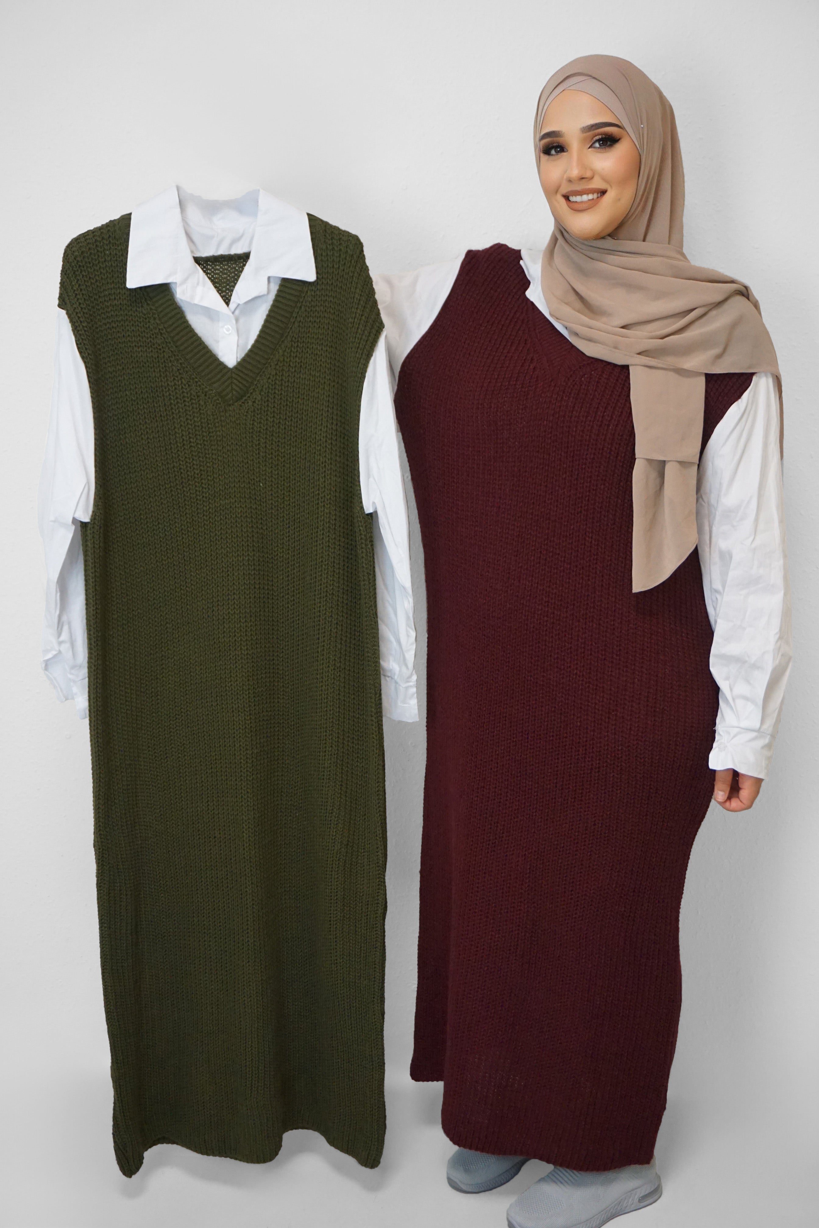 Strickkleid Hafsa Khaki