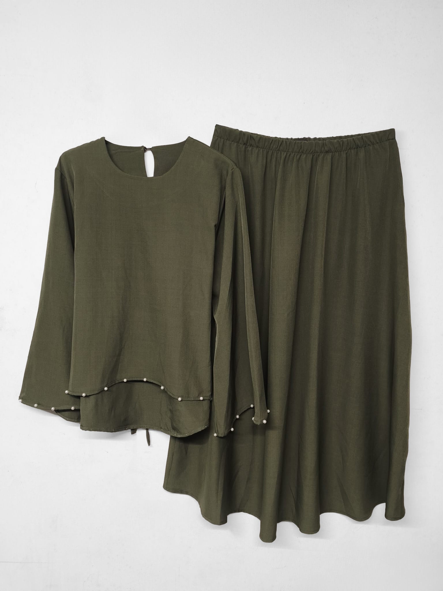 Zwei-Teiler Rock Junia Khaki