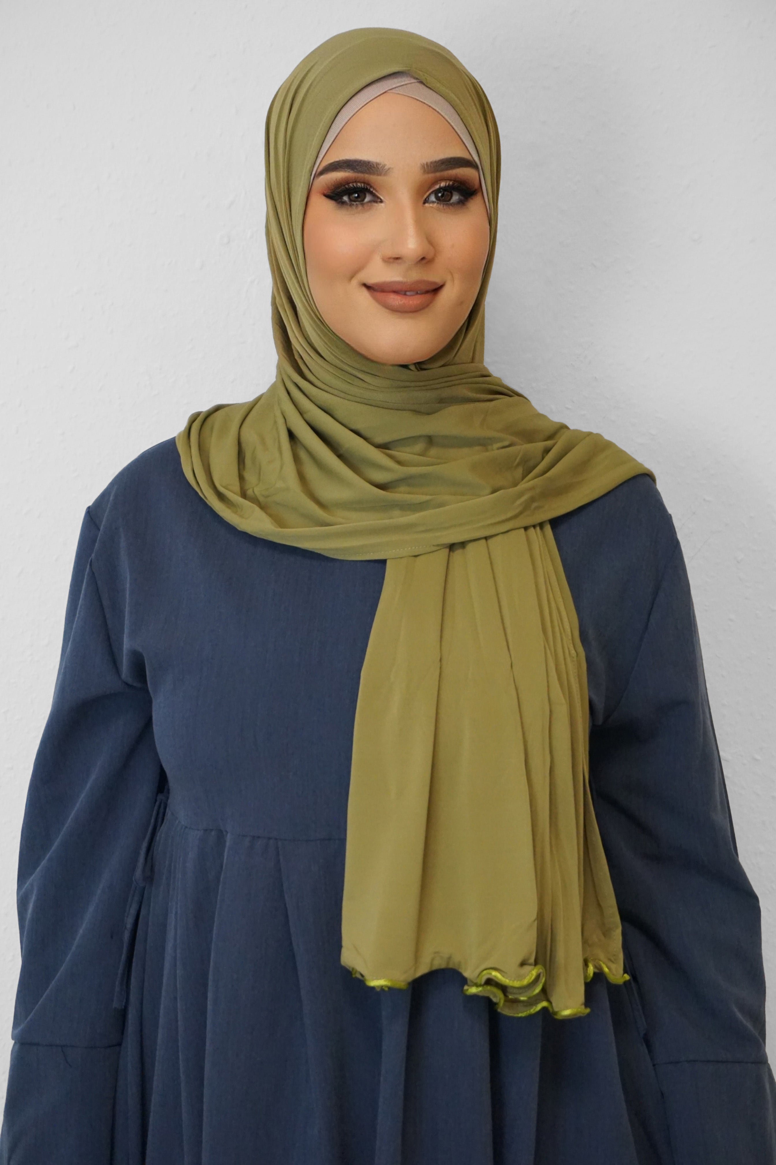 Premium Jersey Deluxe Wellenhijab Khaki