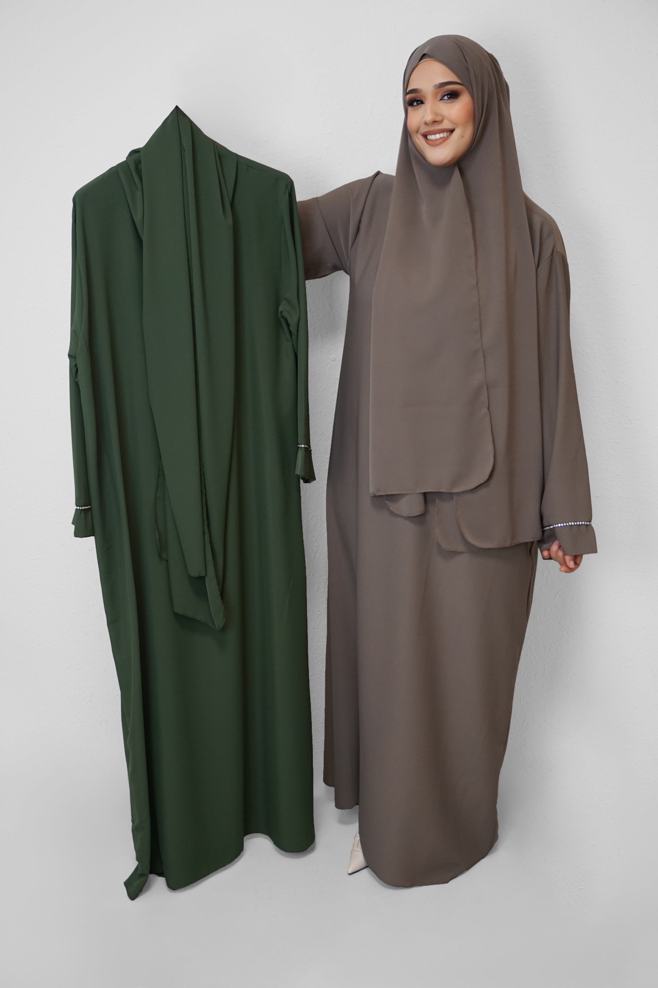 Abaya Hajra Khaki