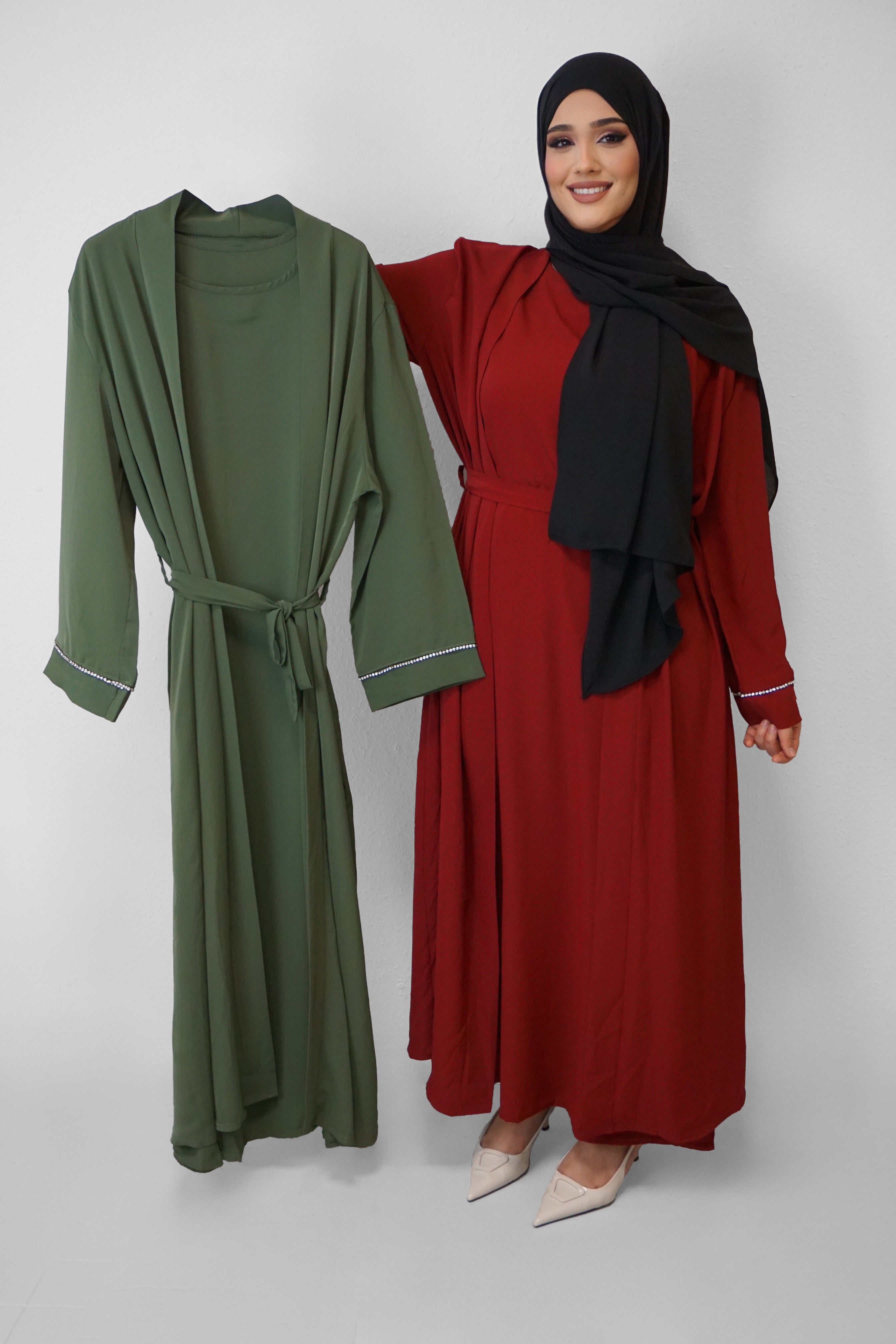 Zweiteiler Abaya Cindy Khaki