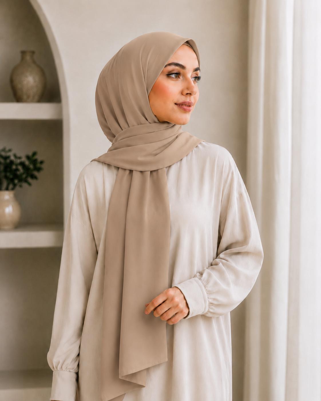 Modal Hijab Light-Camel
