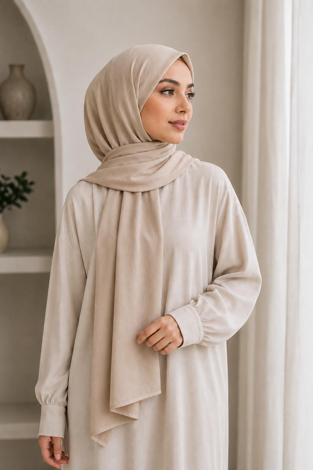 Modal Hijab Light-Sand