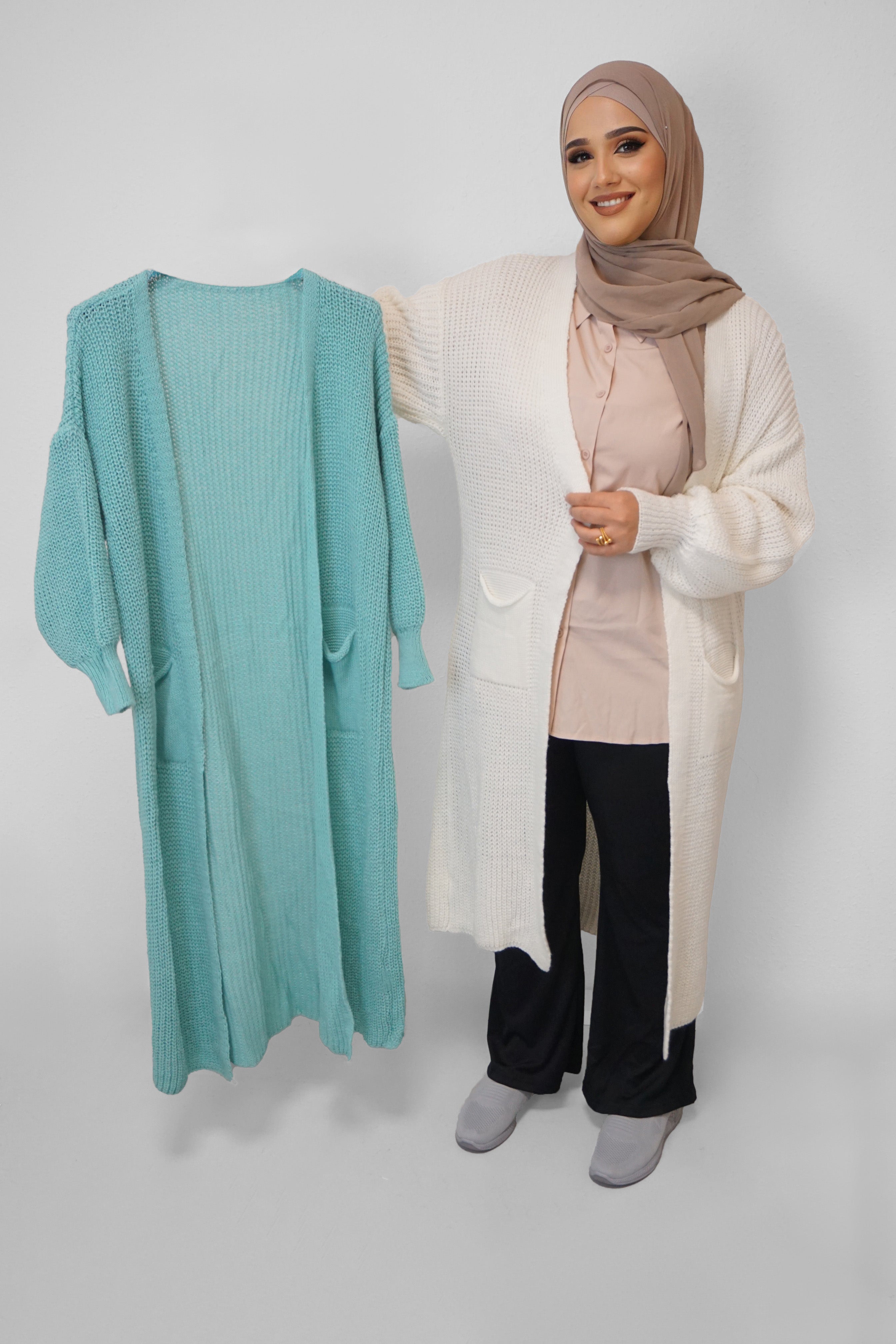 Maxi Cardigan Mahnoor Mintgrün