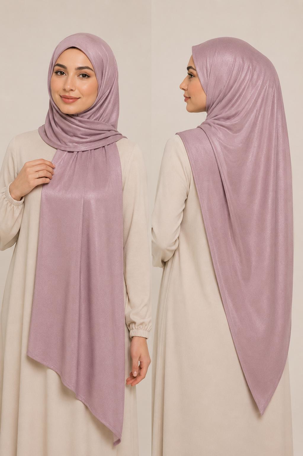 Jersey Premium Satin Hijab Pink