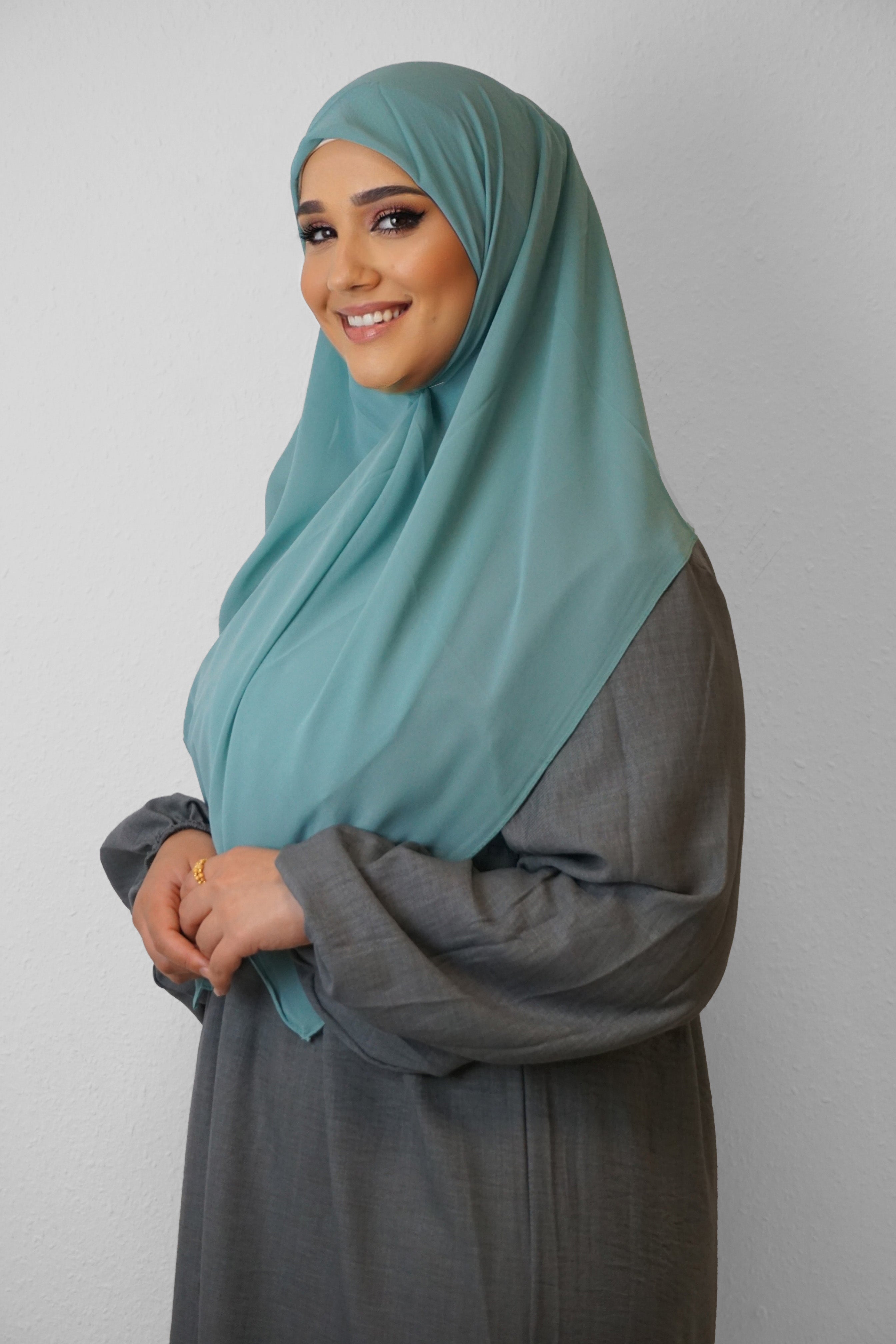 Chiffon Quadrat Hijab Pistazie