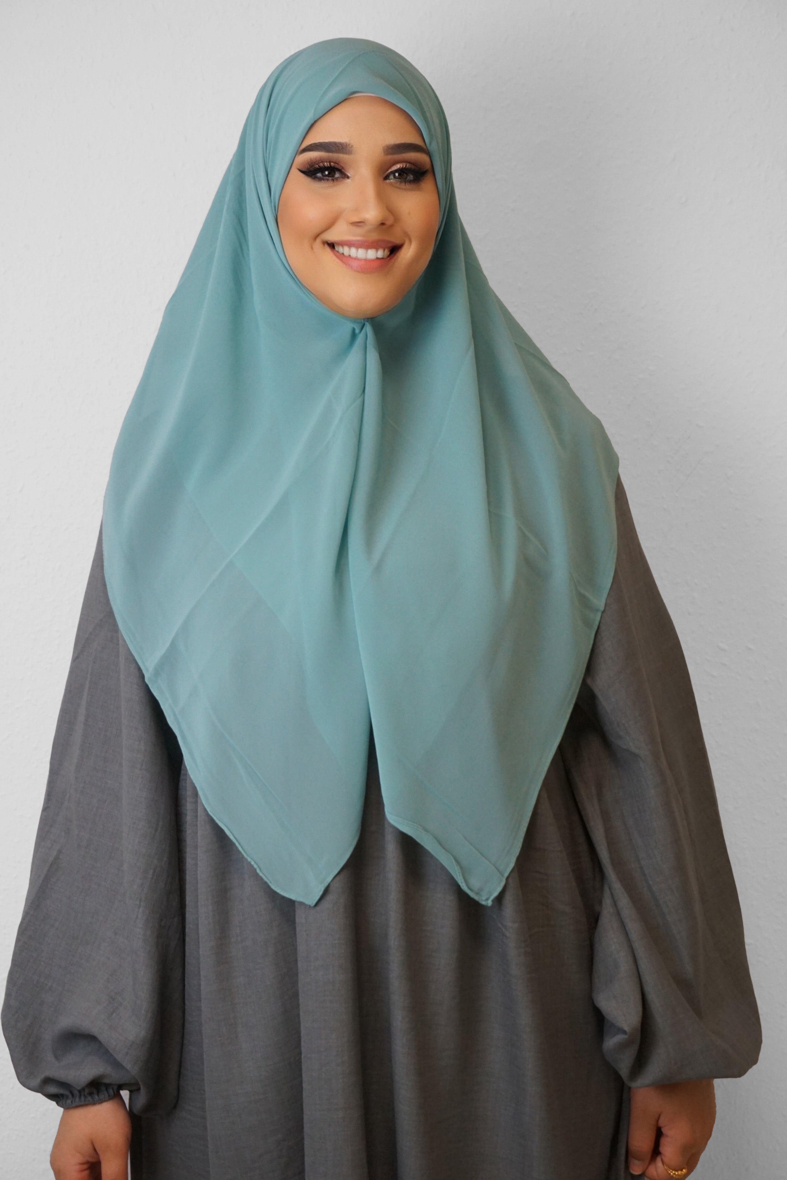 Chiffon Quadrat Hijab Pistazie