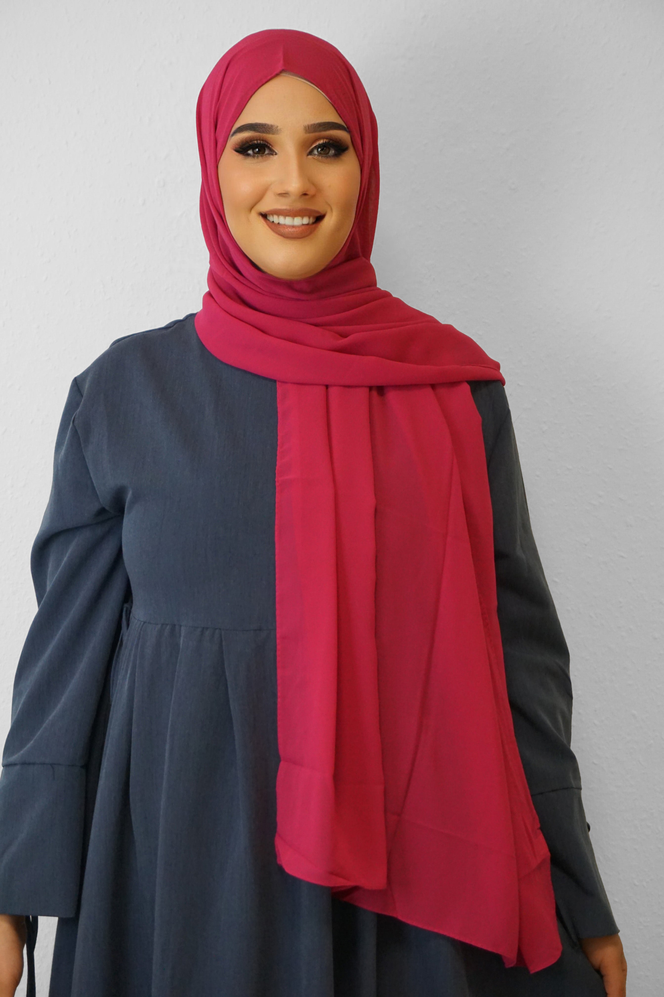 Chiffon Hijab Maira Schockingpink