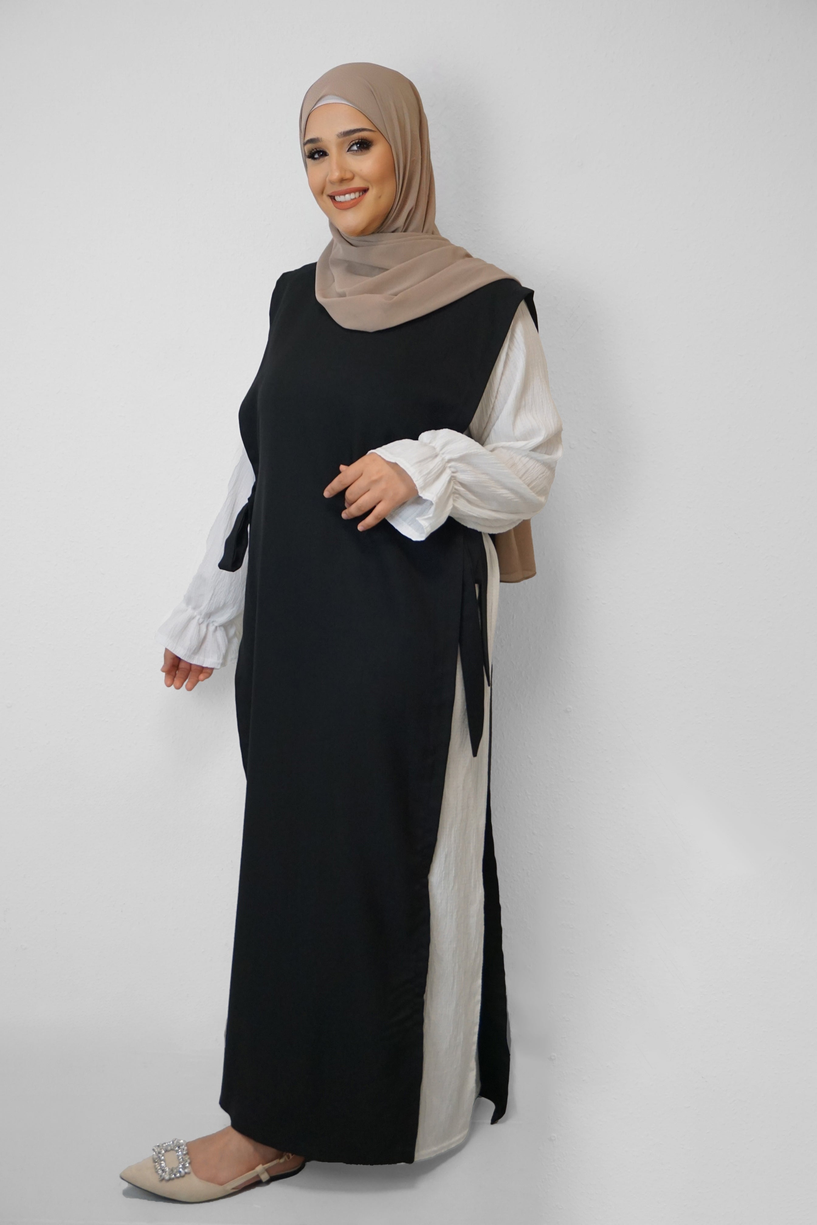 Abaya Defne Schwarz