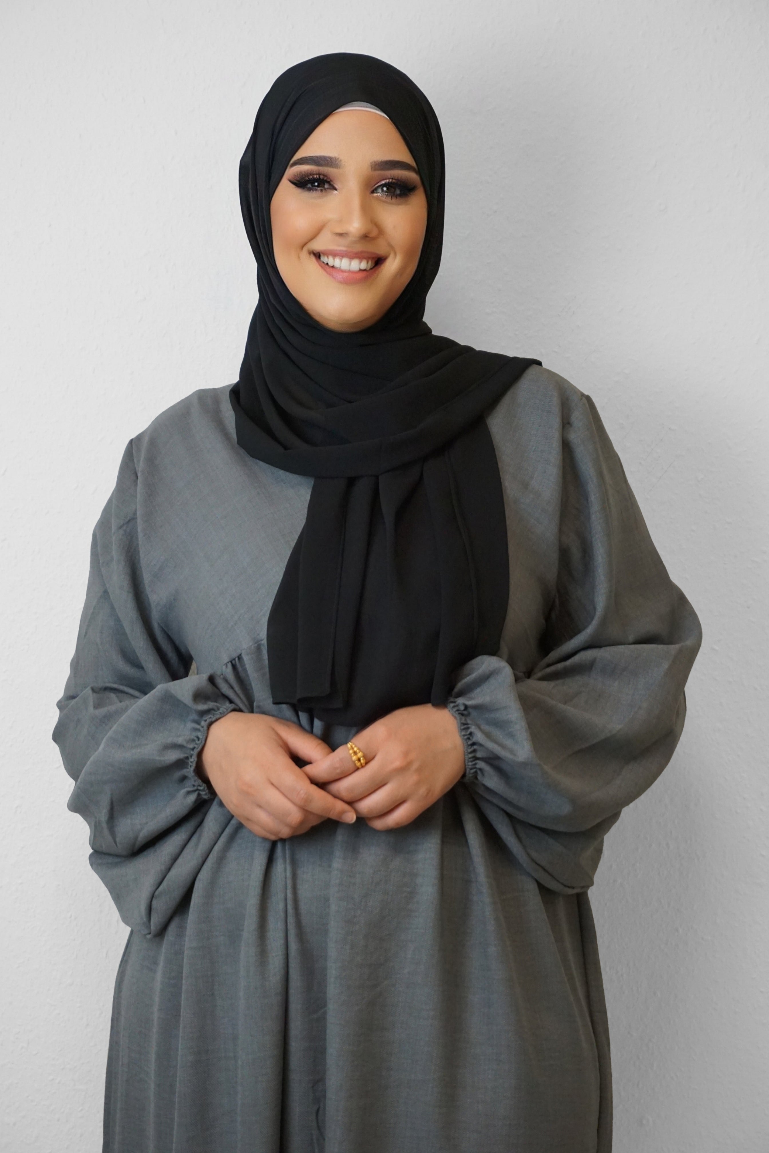 Chiffon Hijab Maira Schwarz