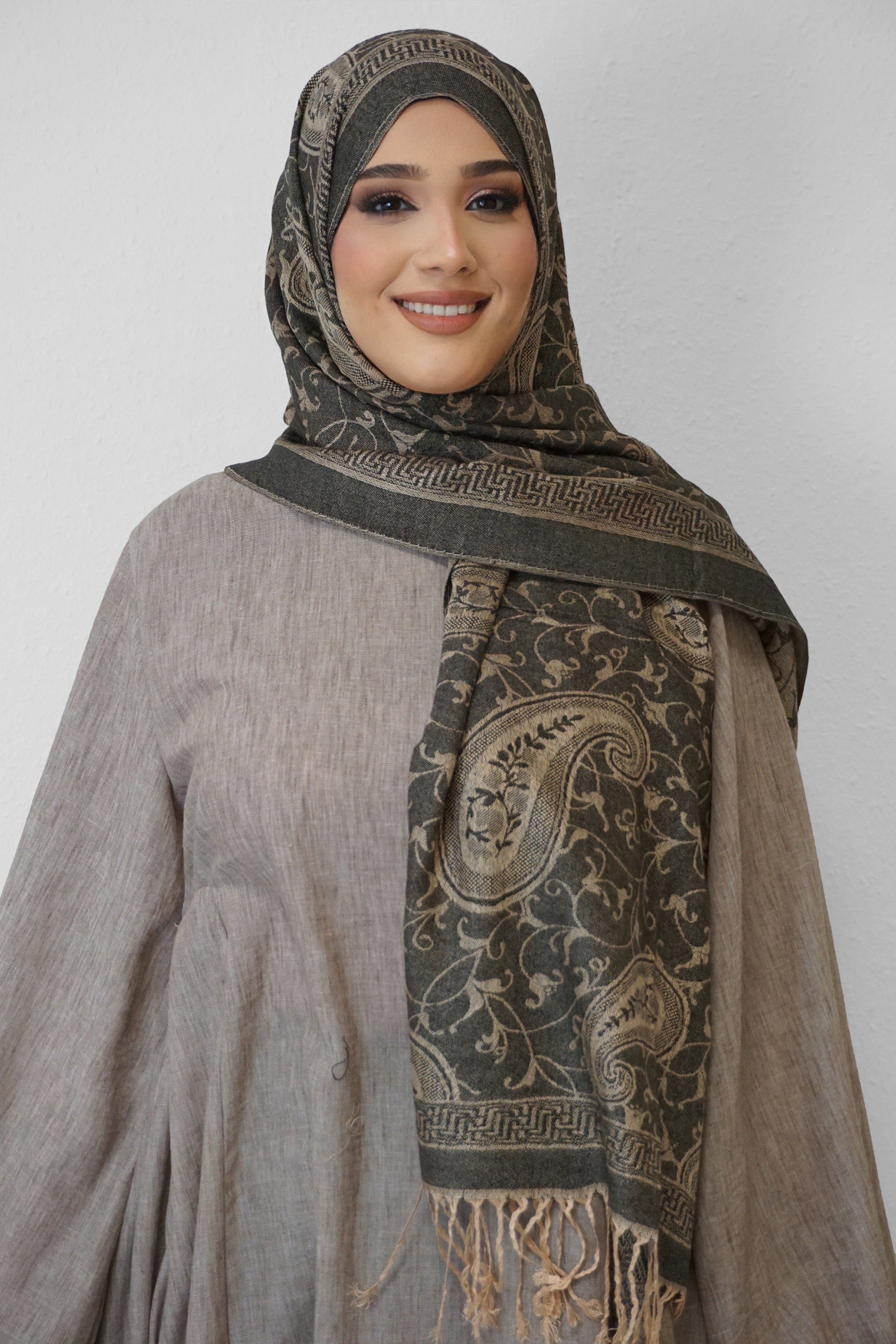 Pashmina Hijab Schwarz