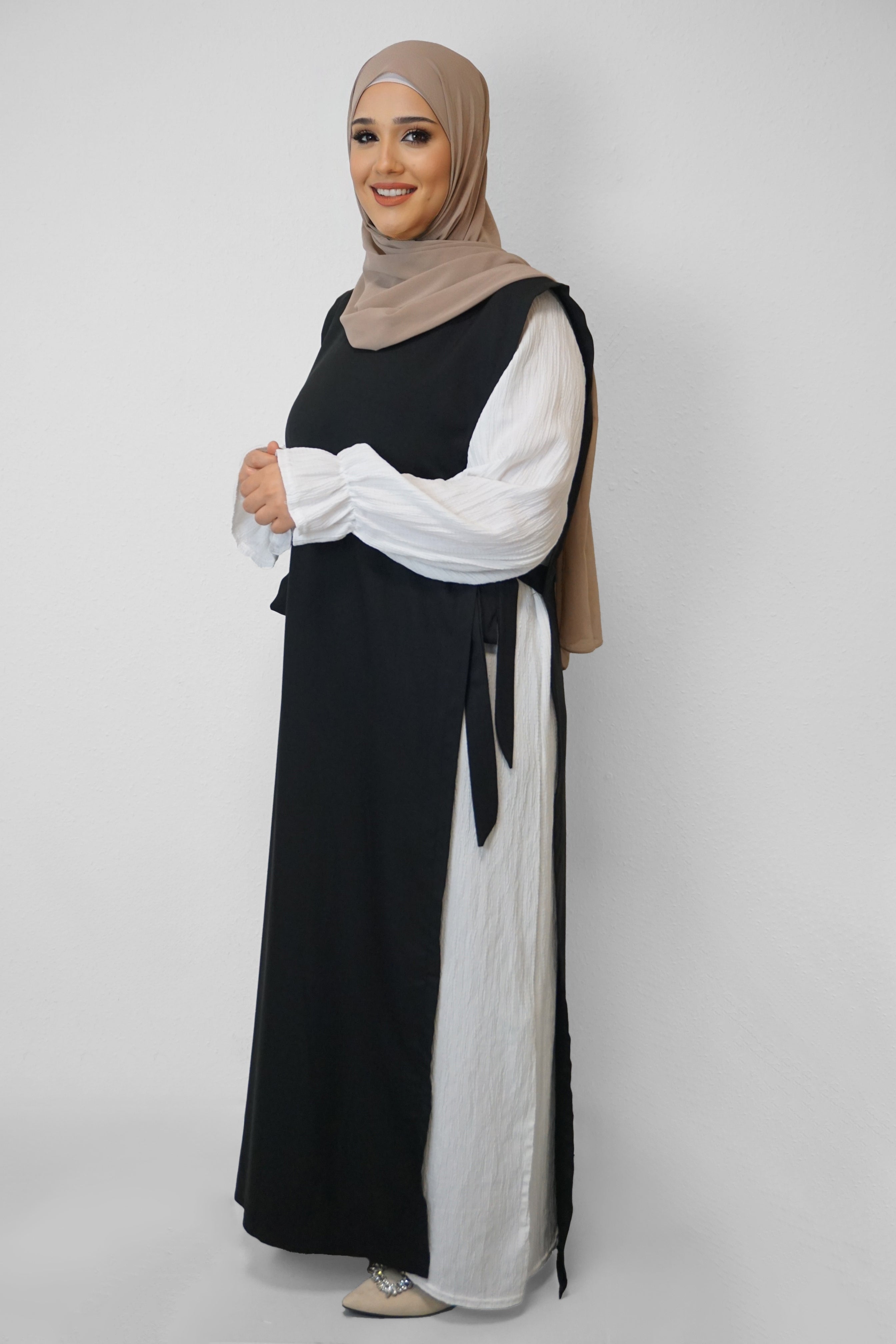 Abaya Defne Schwarz