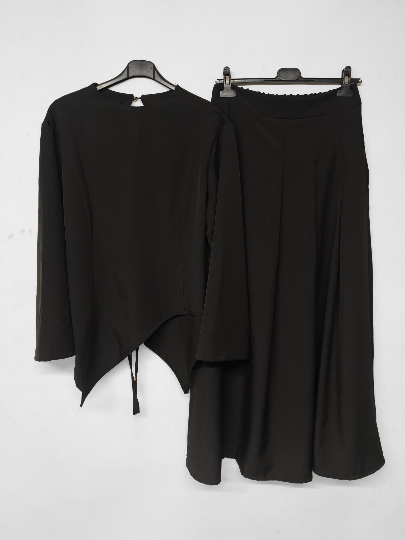 Zwei-Teiler Rock Elindra Schwarz