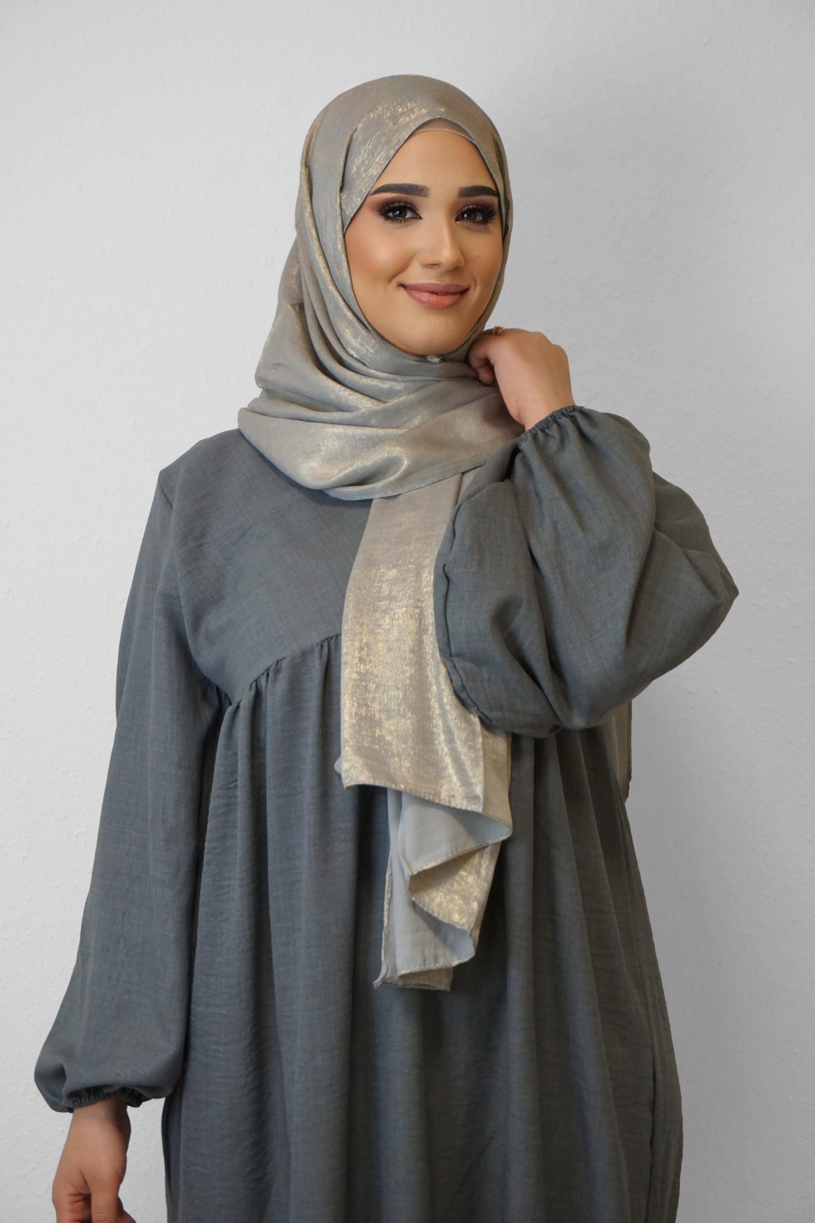 Orient Hijab Silbergrau