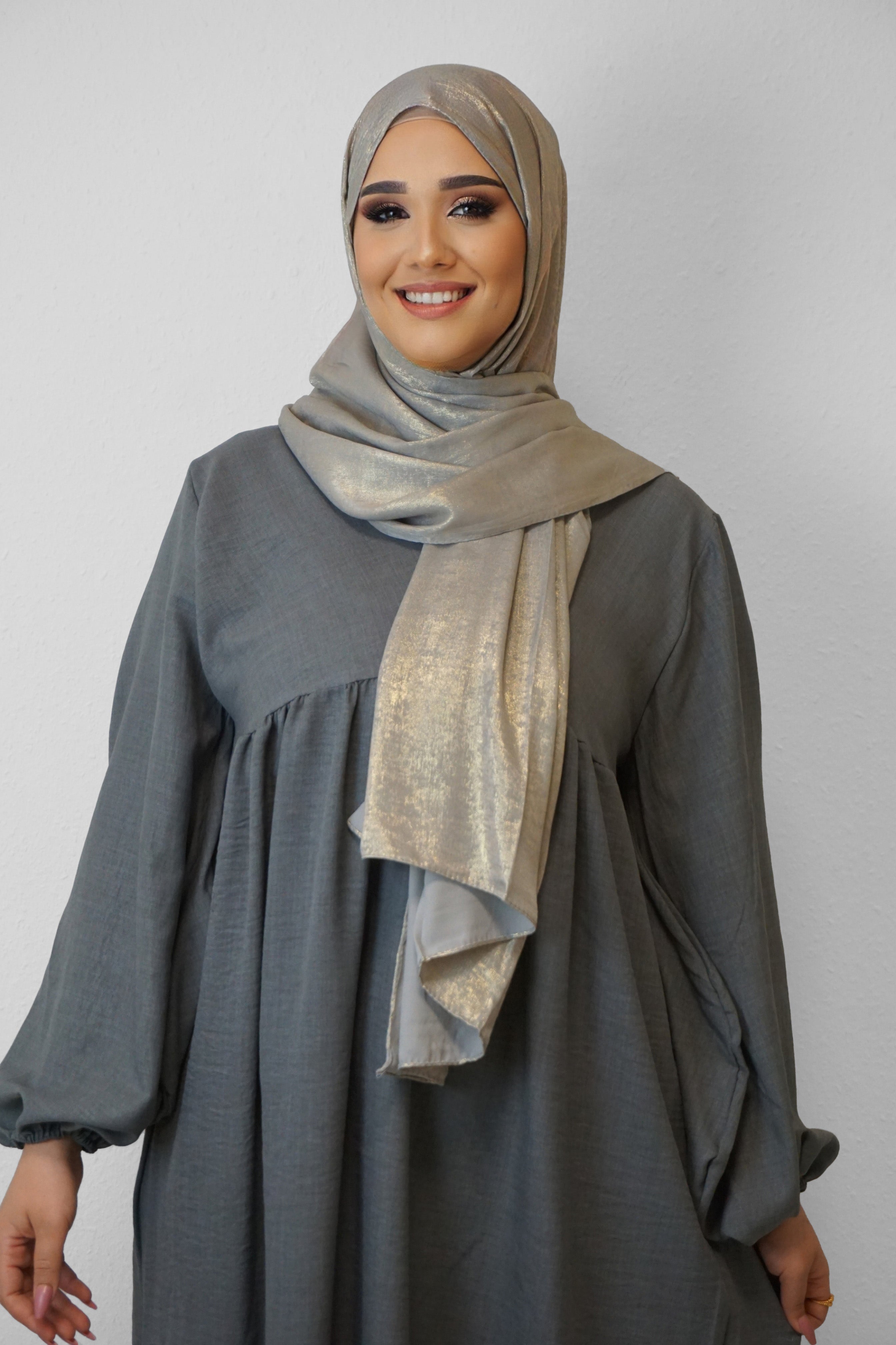 Orient Hijab Silbergrau