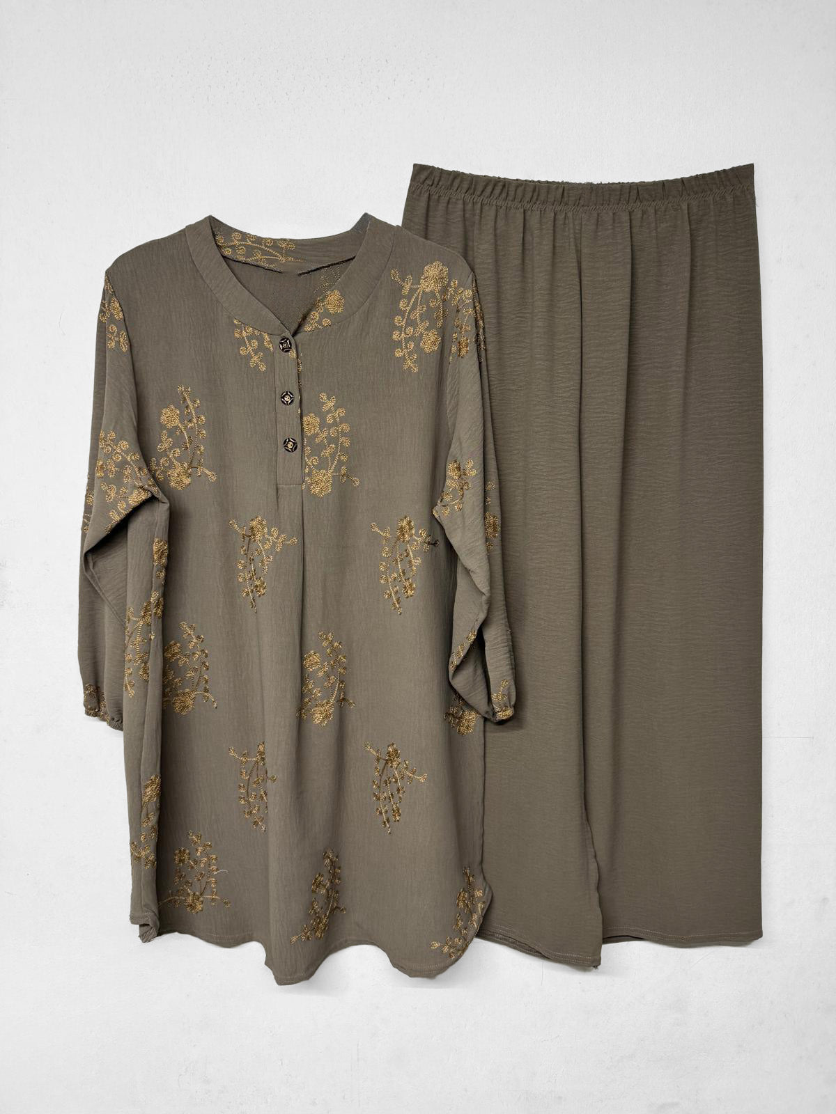 Zwei-Teiler Hose Naleen Taupe