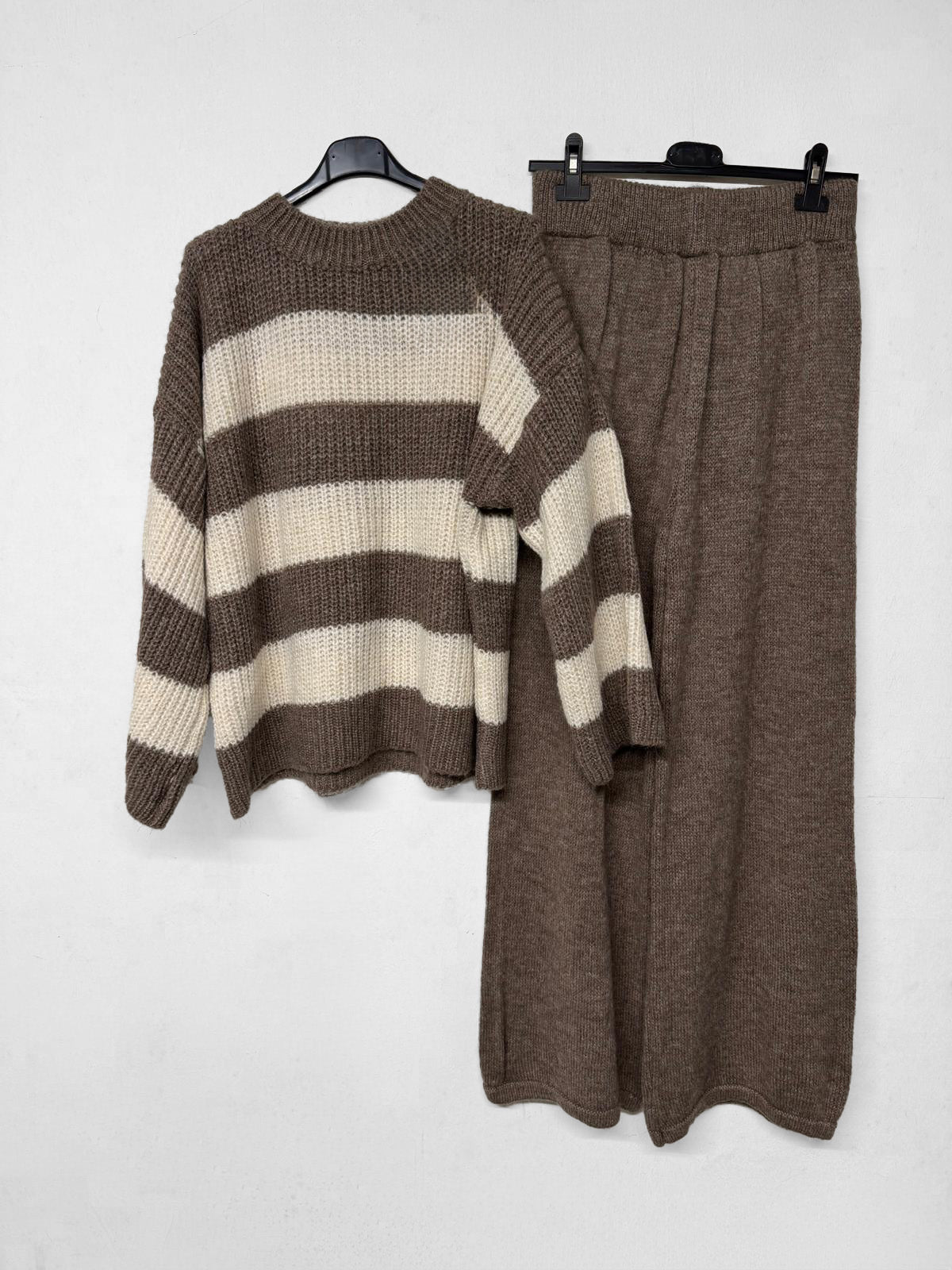 Strick Zwei-Teiler Hose Cahya Taupe