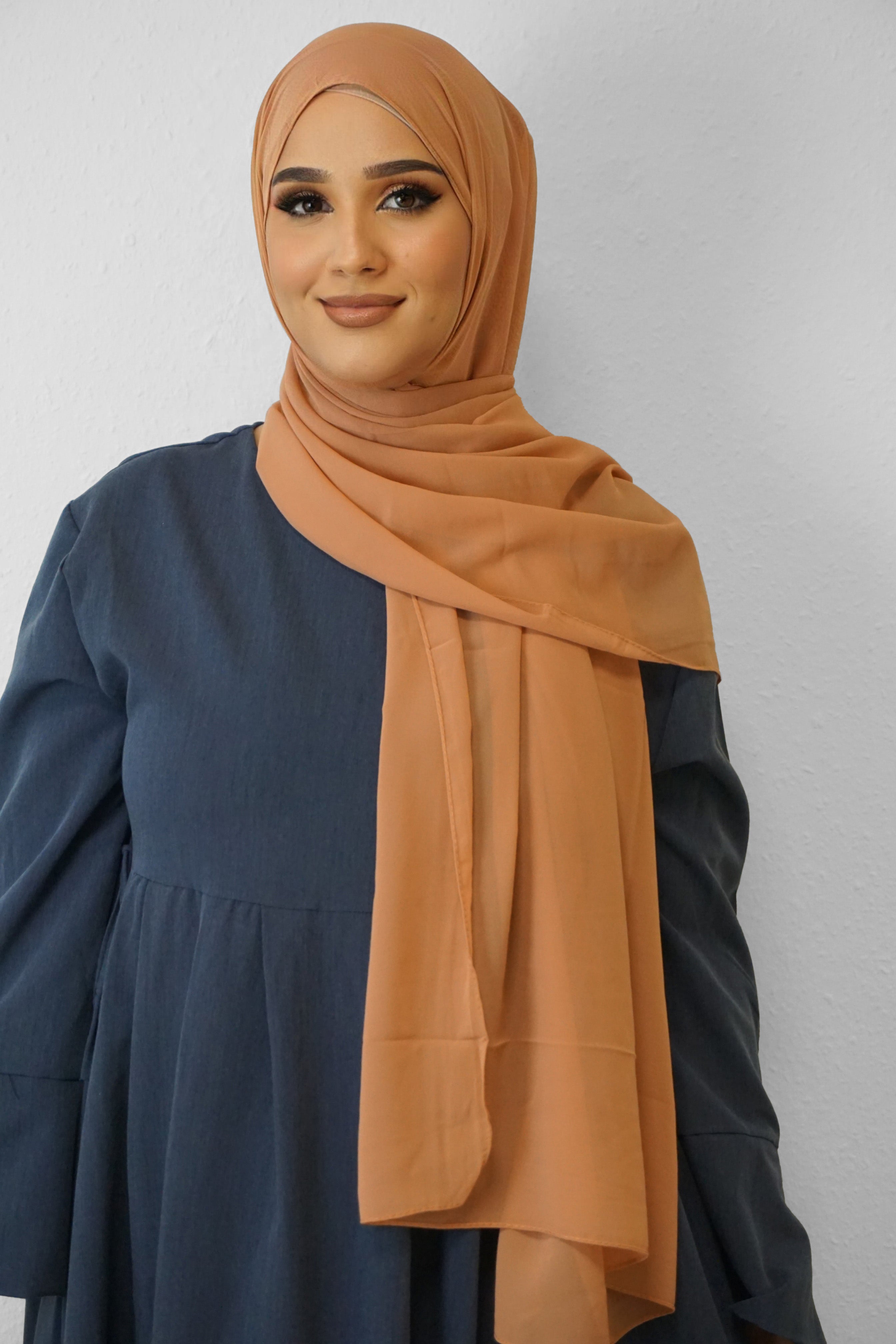 Chiffon Hijab Maira Terakotta