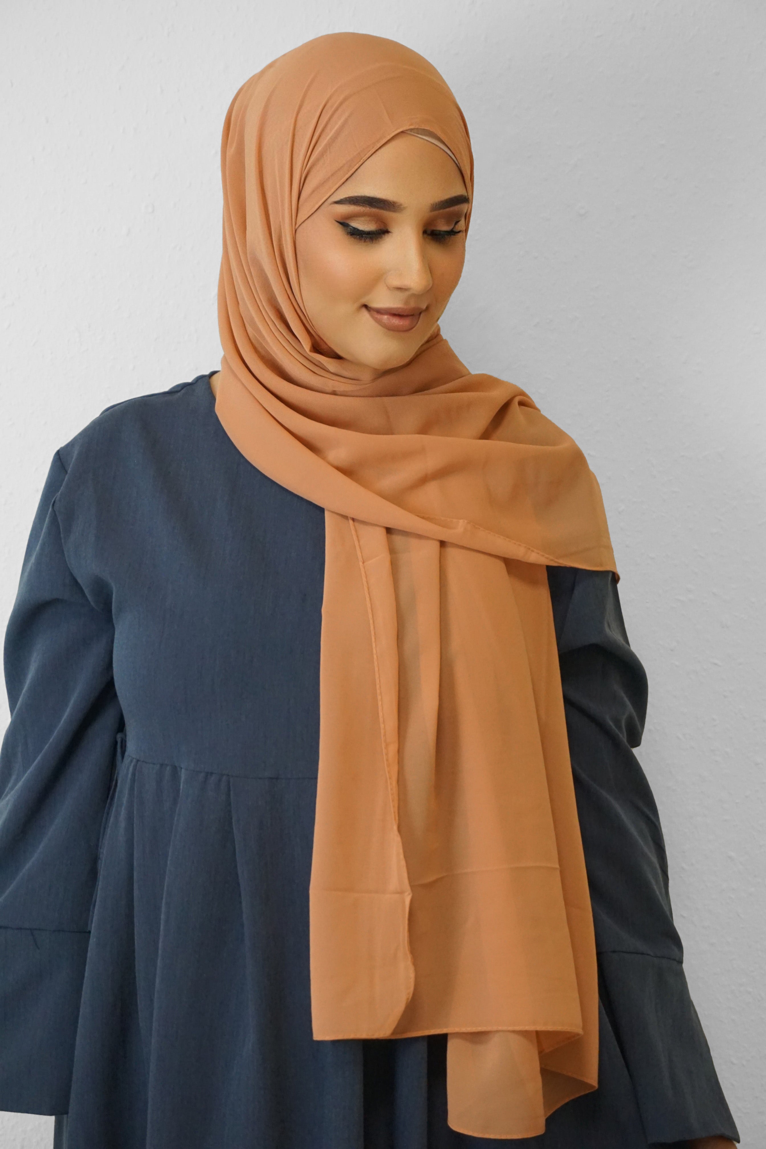 Chiffon Hijab Maira Terakotta