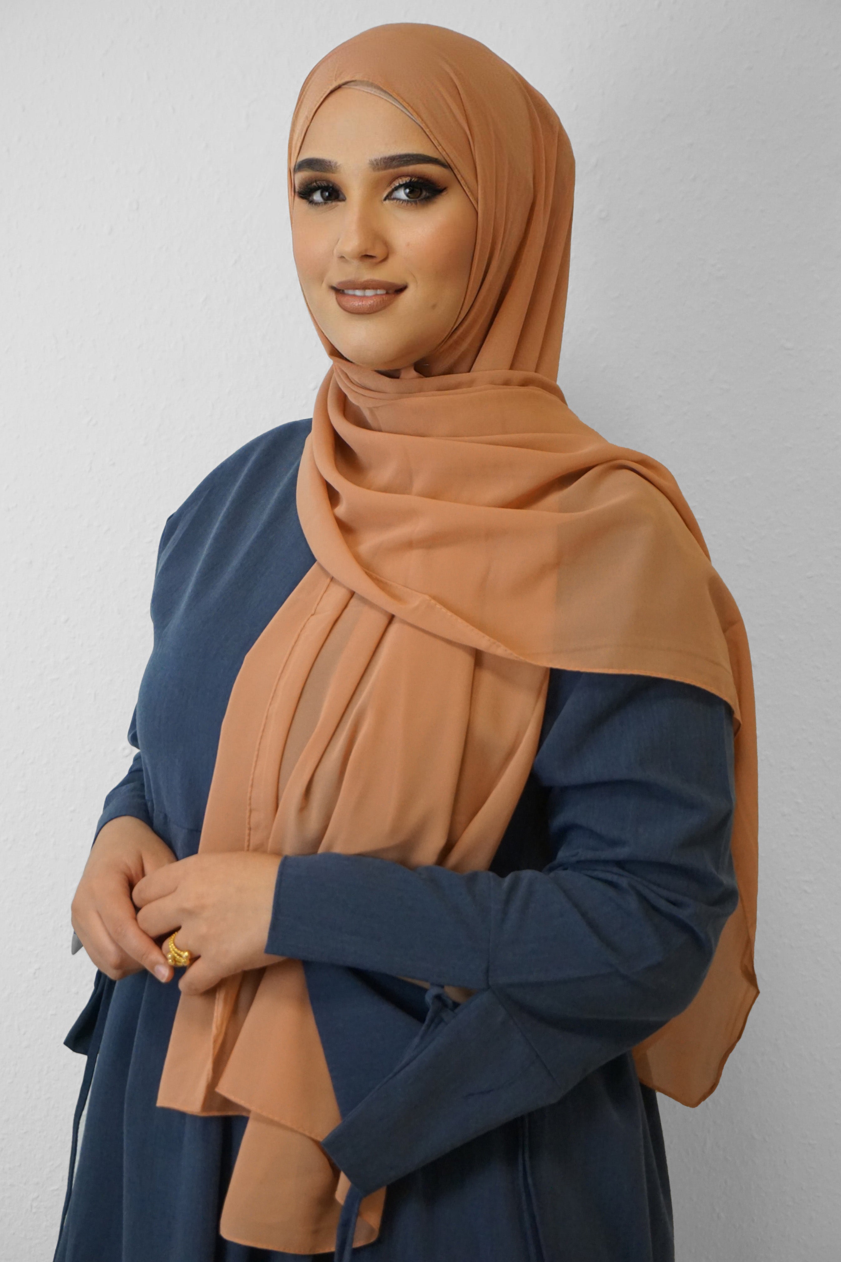 Chiffon Hijab Maira Terakotta