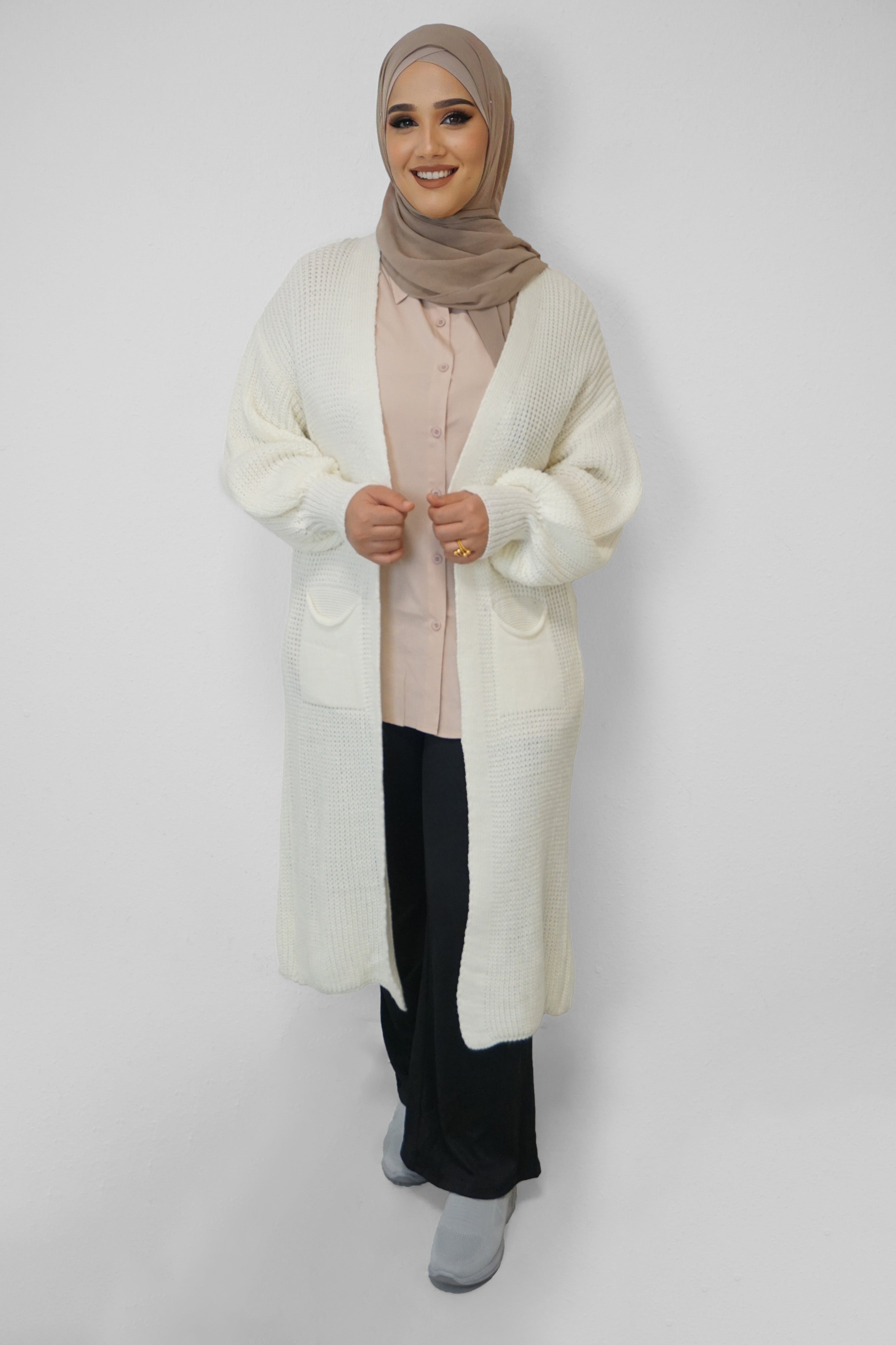 Maxi Cardigan Mahnoor Weiss