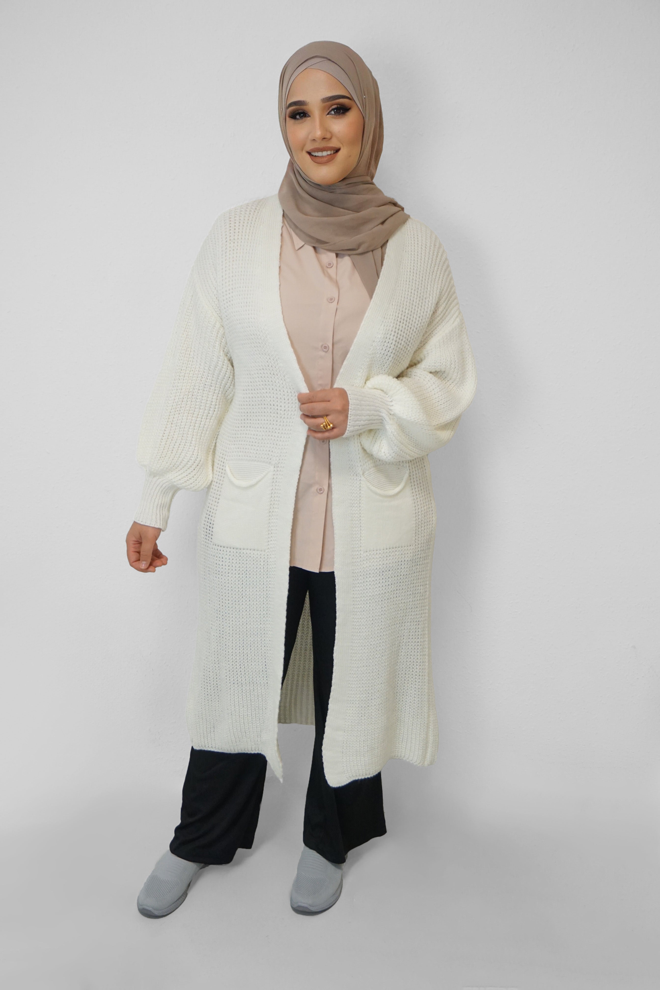 Maxi Cardigan Mahnoor Weiss