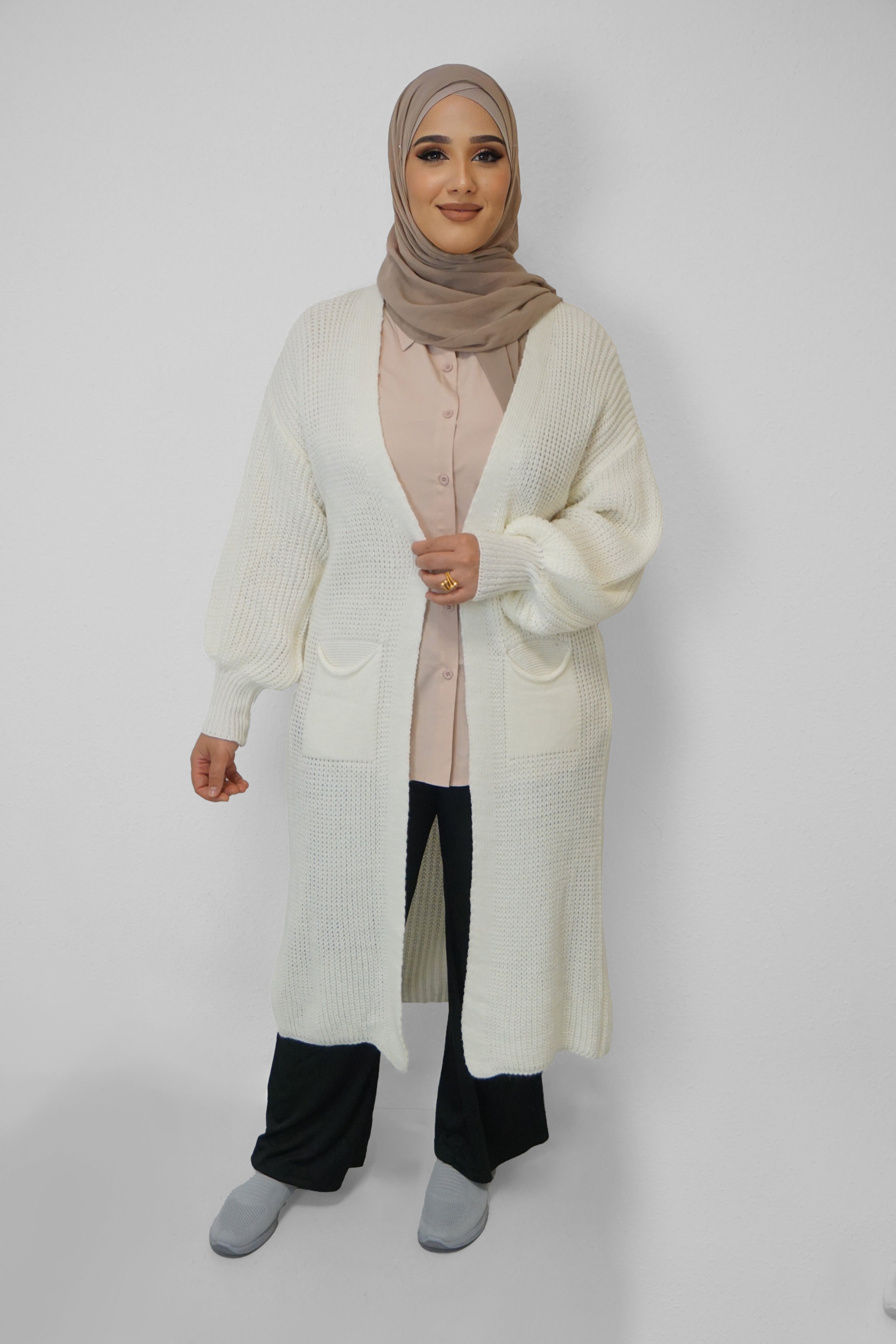 Maxi Cardigan Mahnoor Weiss