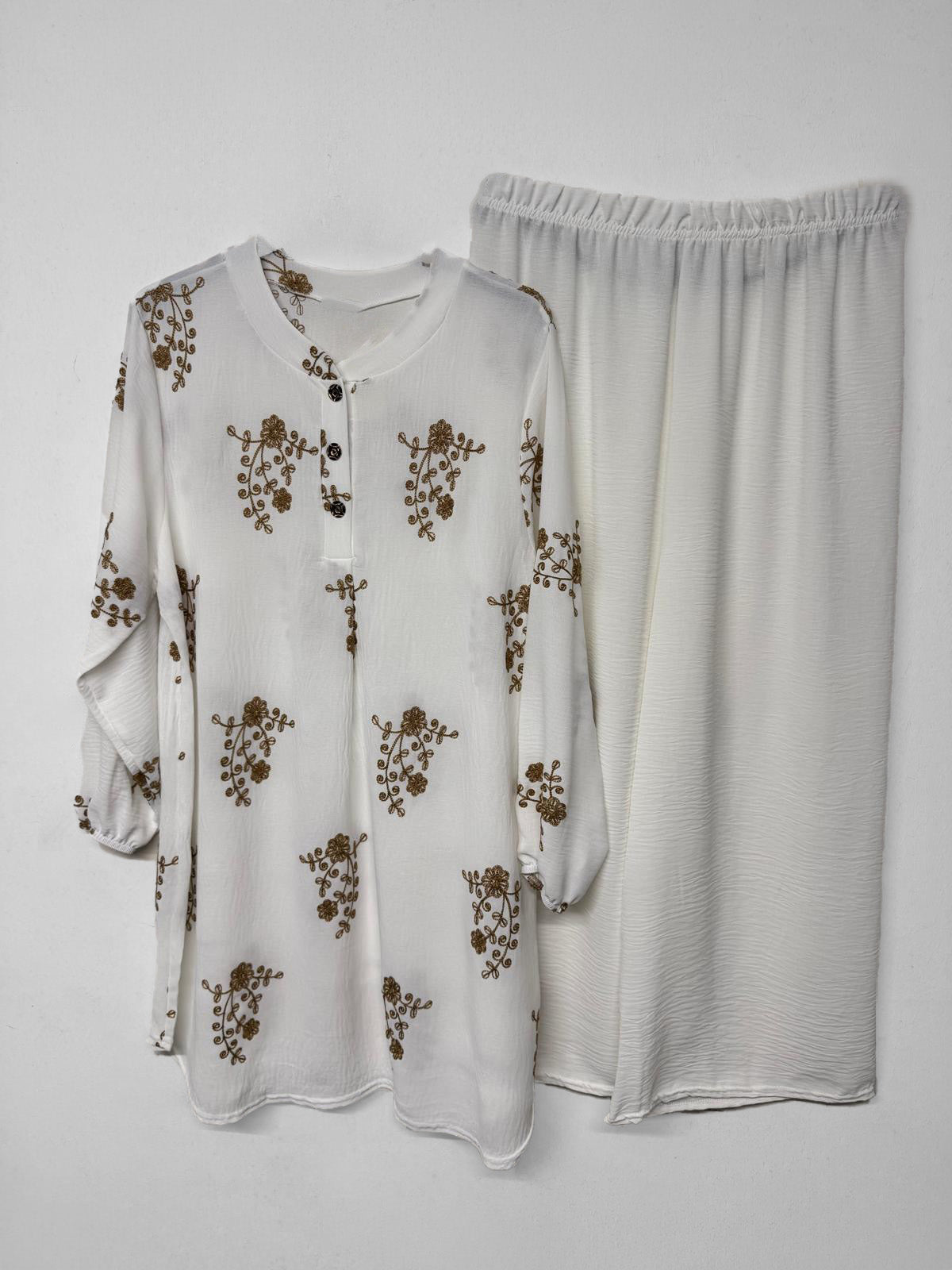 Zwei-Teiler Hose Naleen Weiss