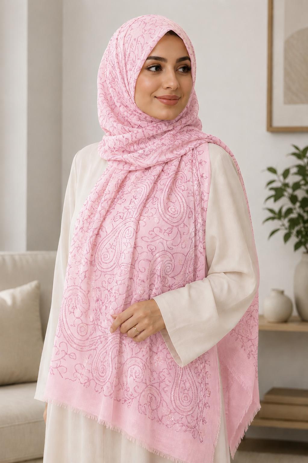 Baumwoll Hijab Sahra Pink