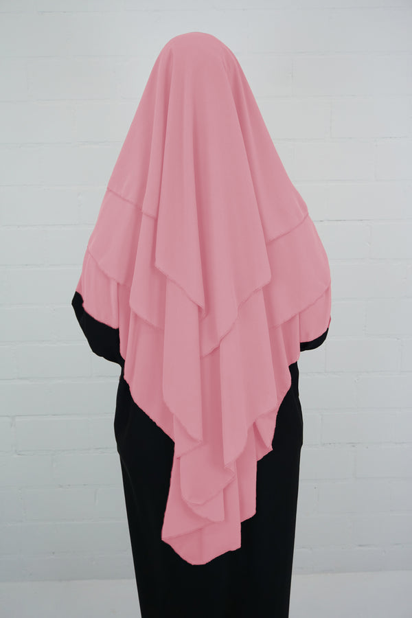 Khimar 3-lagig Rosa