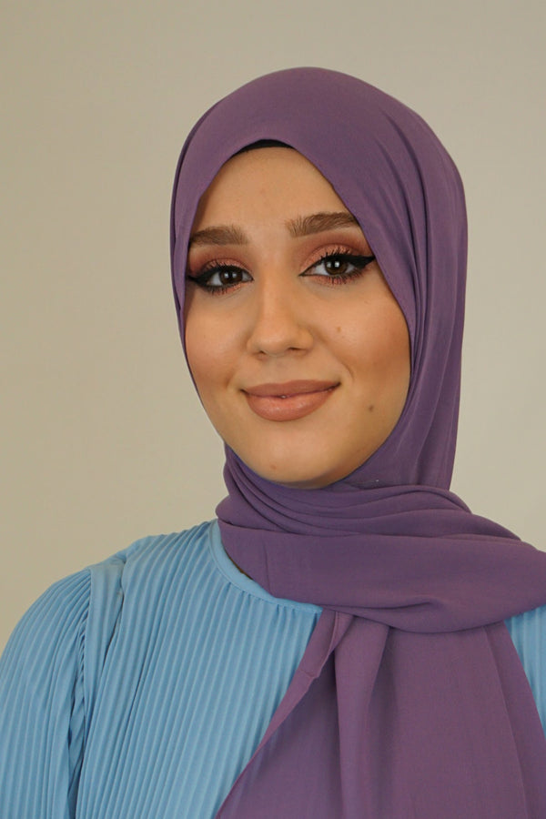Chiffon XL Hijab Lila