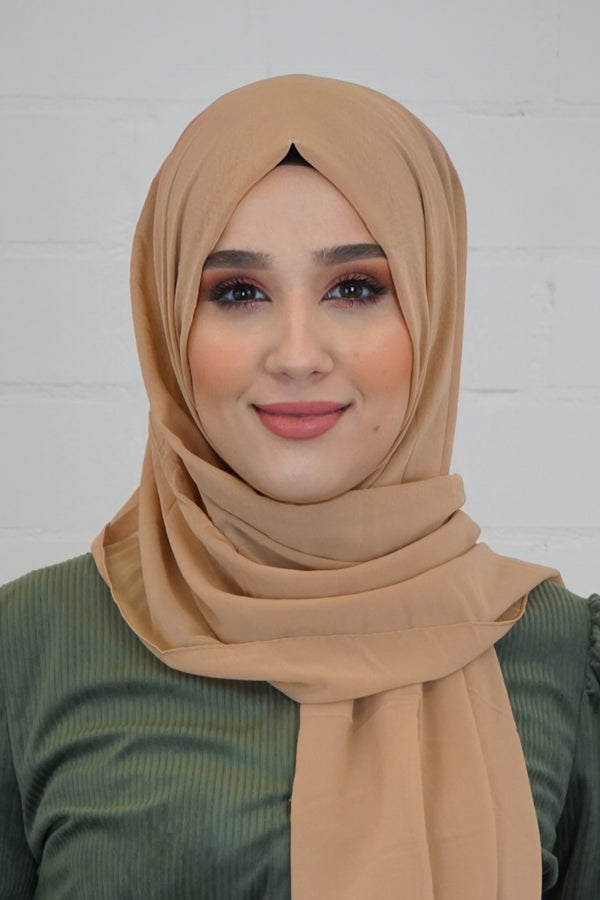 Chiffon Hijab Maira Camel 2