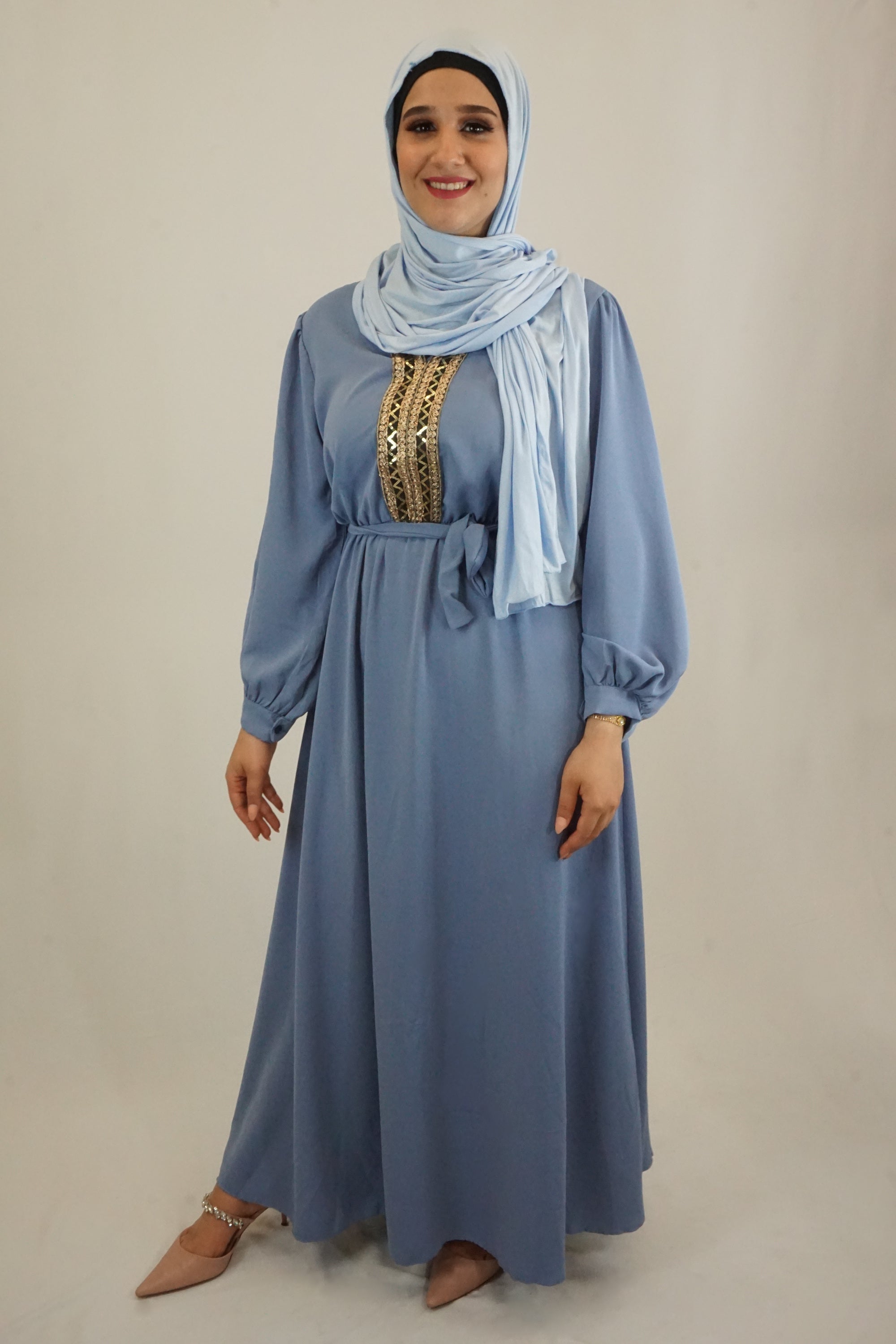 Kleid Hiba Milchblau