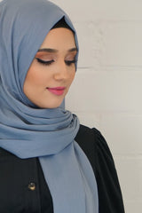 Baumwoll Hijab Almaz Hellblau