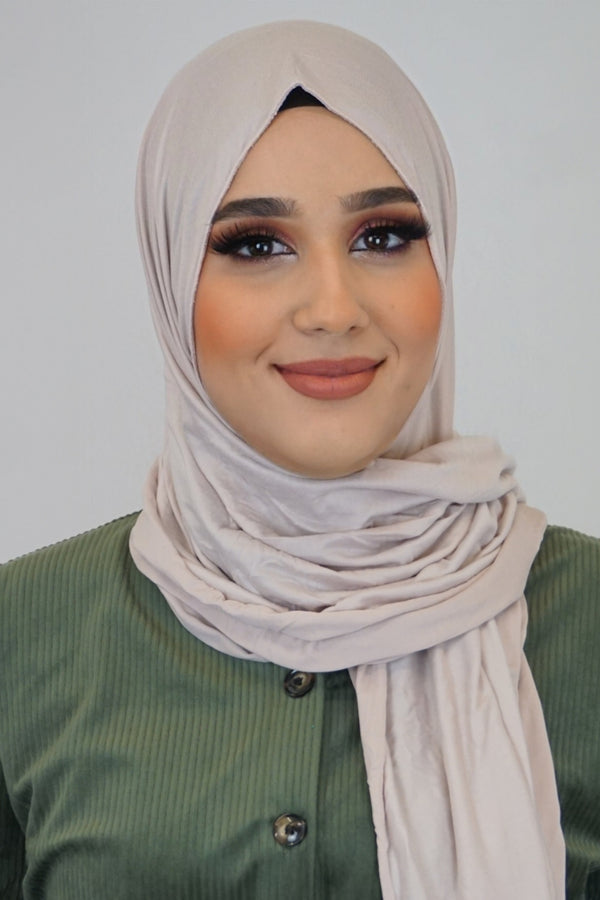 Jersey Hijab Fiza Sandbeige