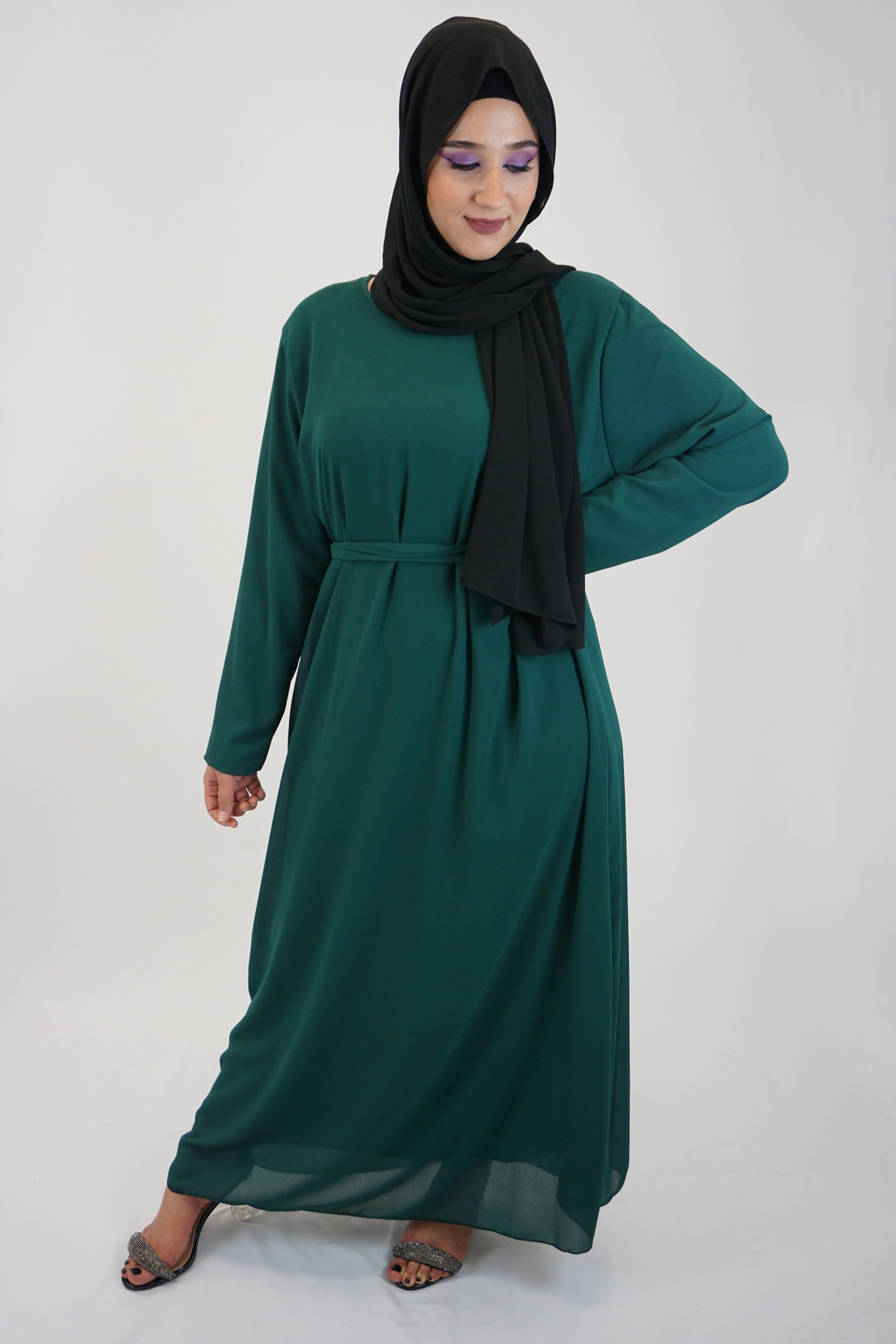 Kleid Eshaal Dunkelgrün