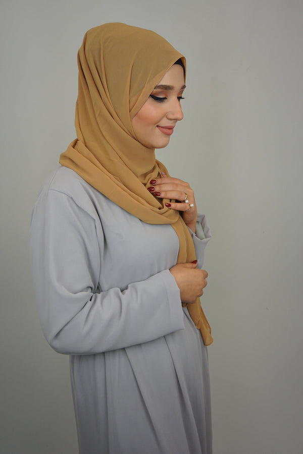 Chiffon XL Hijab Camel 2