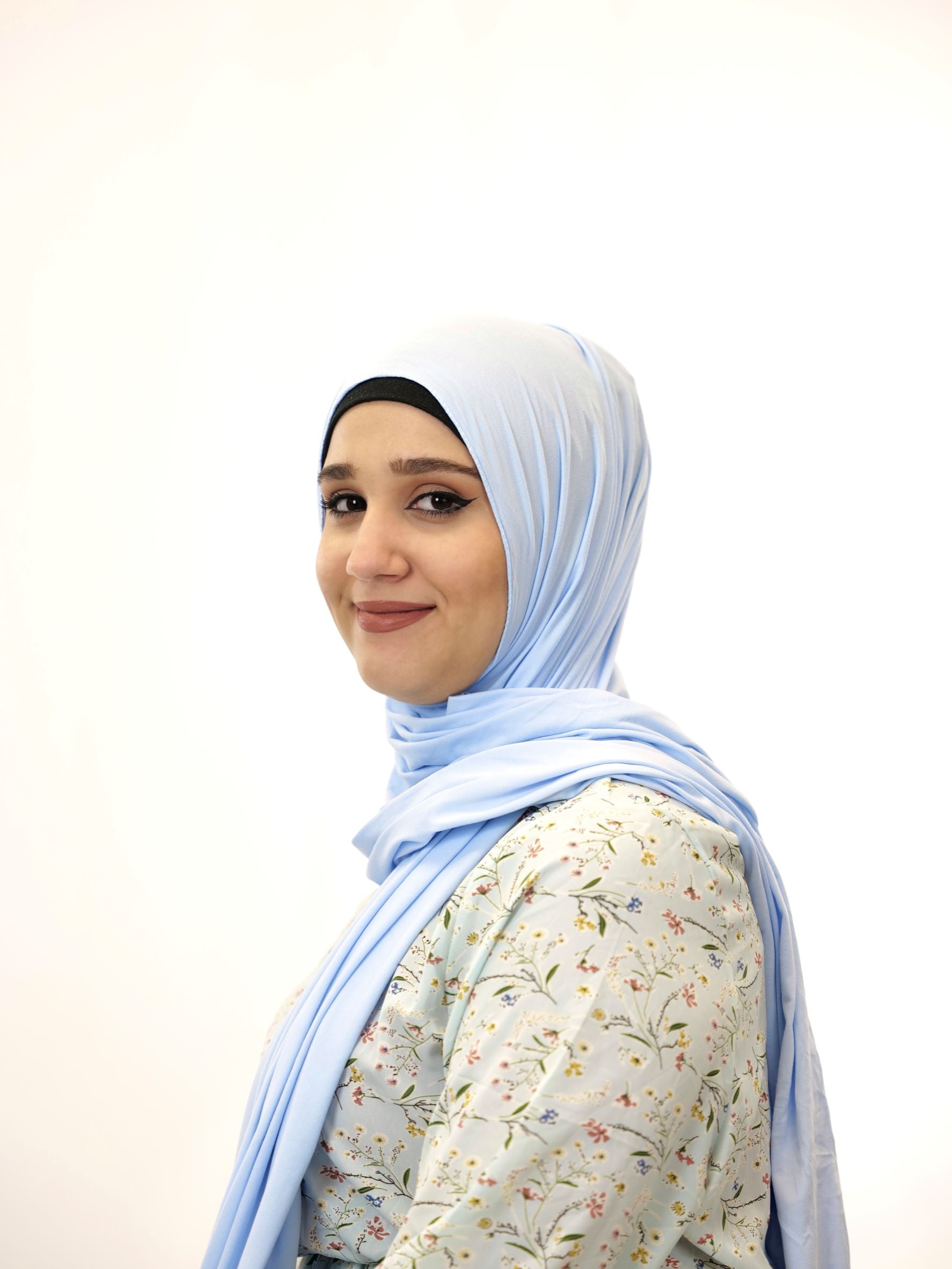 Jersey Hijab Fiza Wasserblau