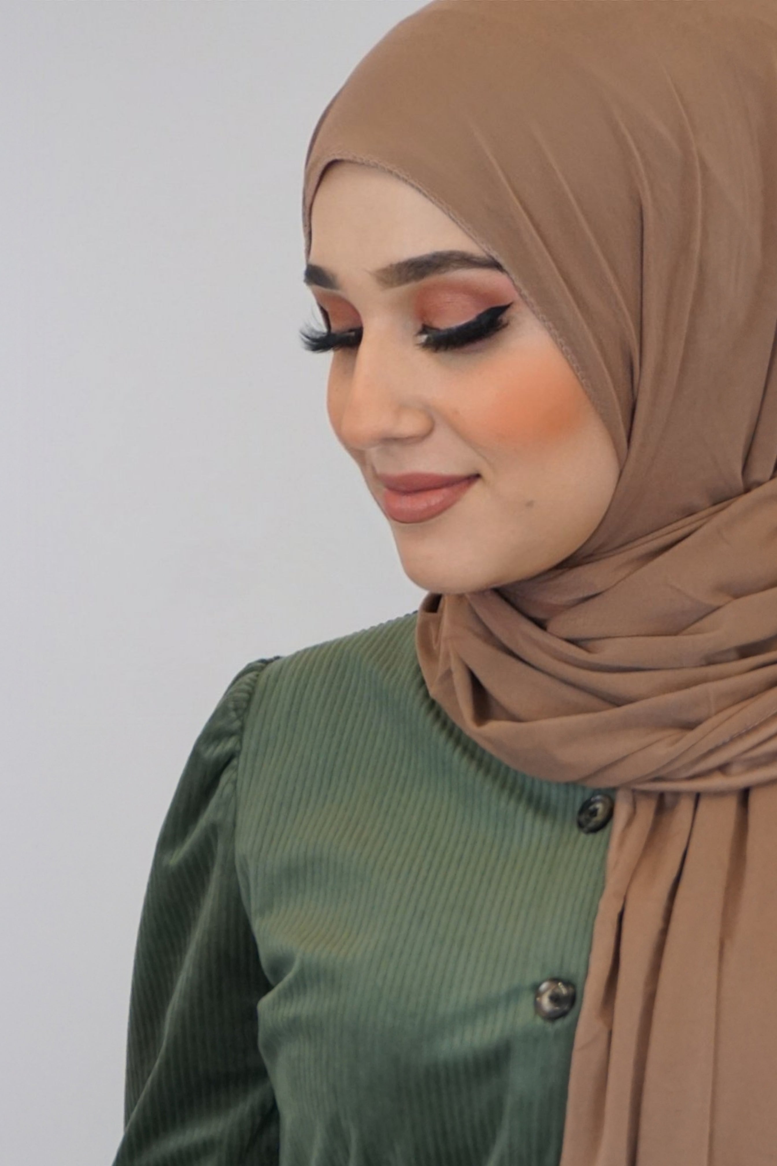 Jersey Hijab Fiza Dunkelorange