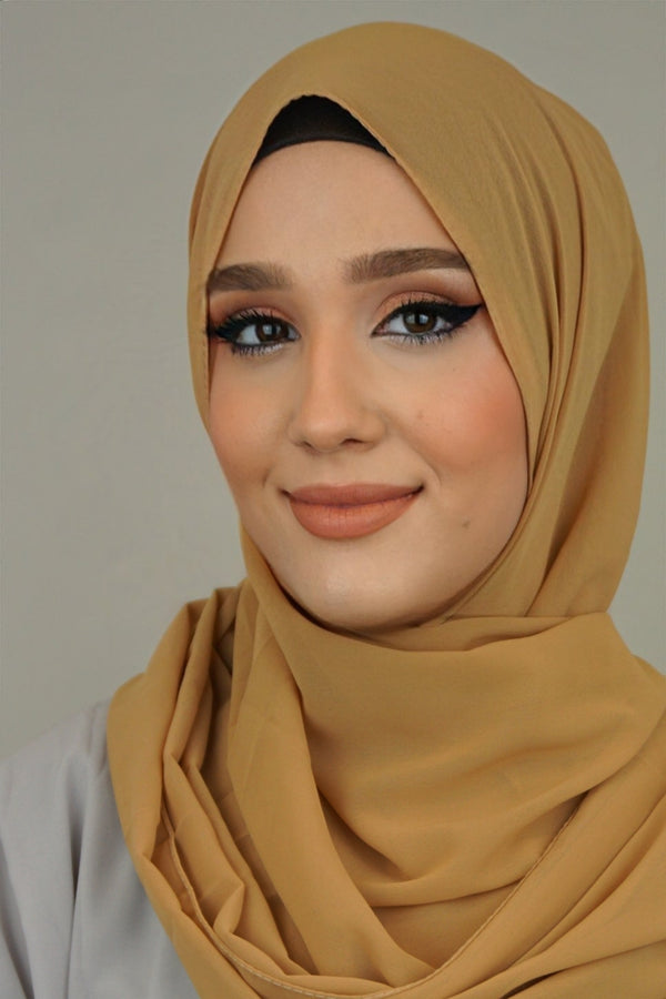 Chiffon XL Hijab Camel 2