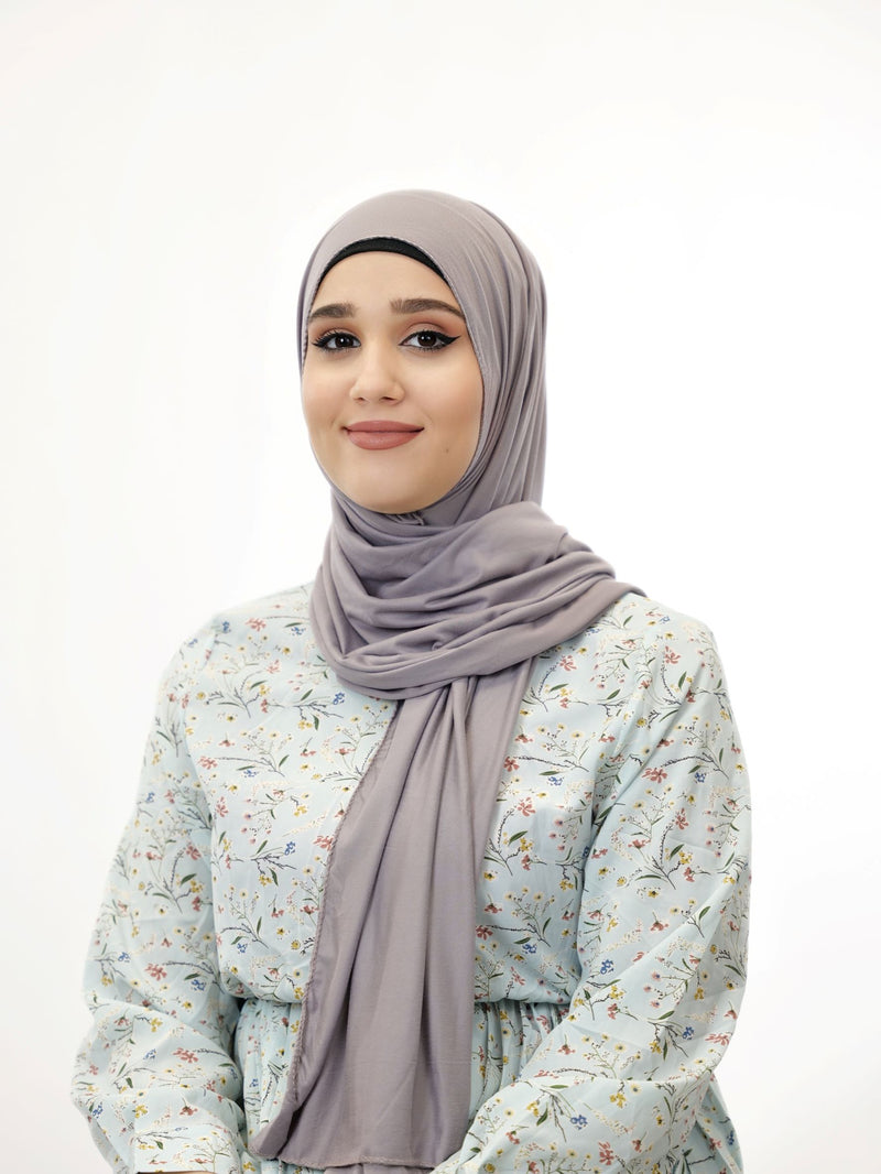 Jersey Hijab Fiza Hellgrau