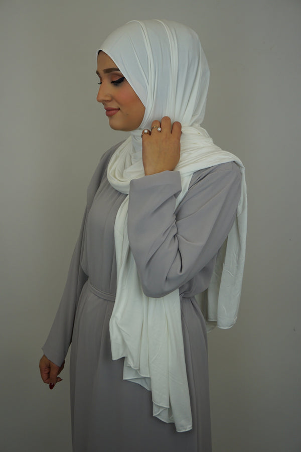 Jersey XL Hijab Weiss