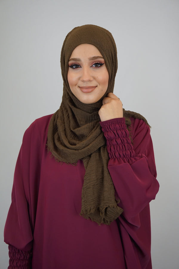 Daily Hijab Dalia Dunkelolivgrün