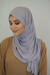 Premium Jersey Ripped Hijab Hellflieder