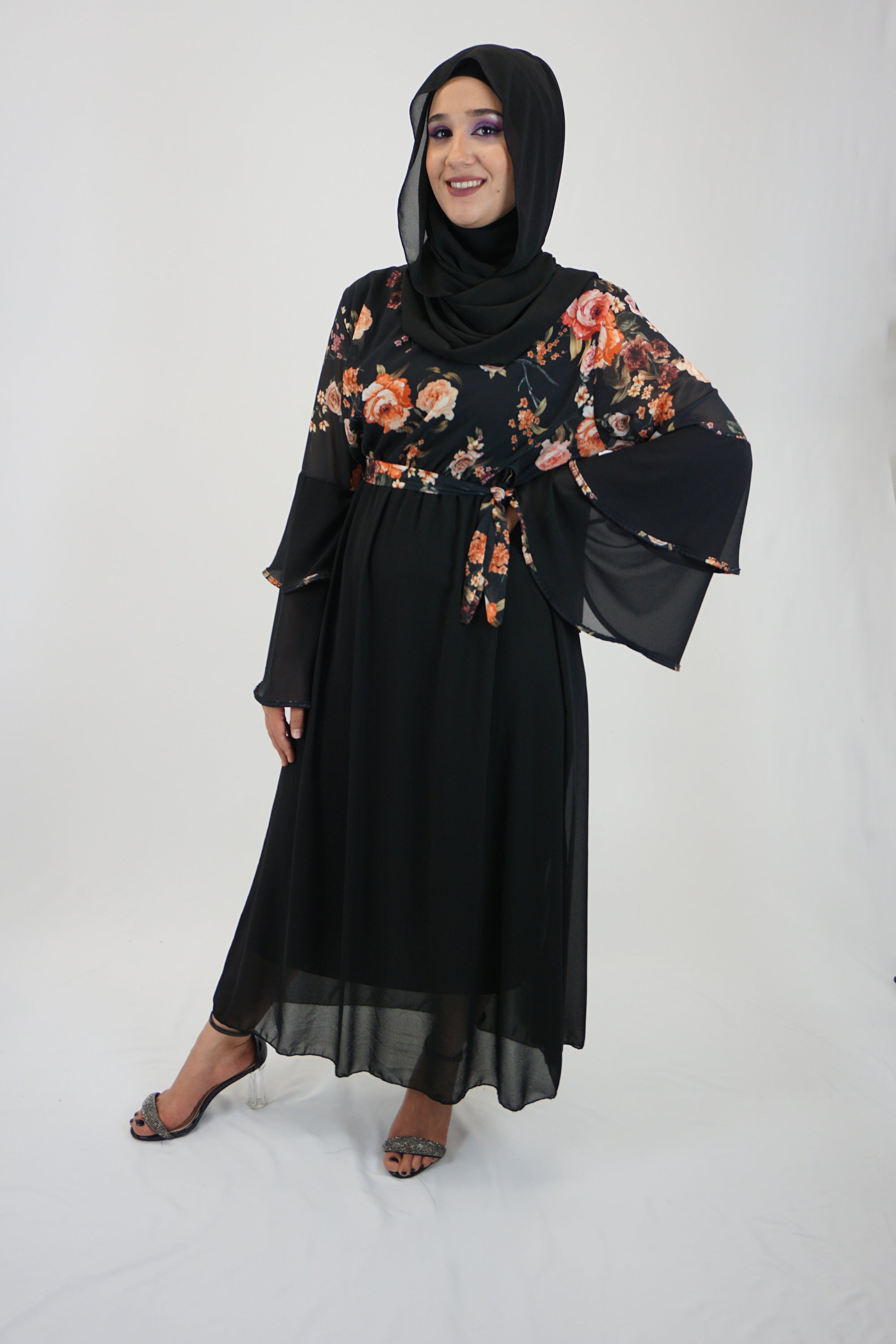 Kleid Farheen Schwarz